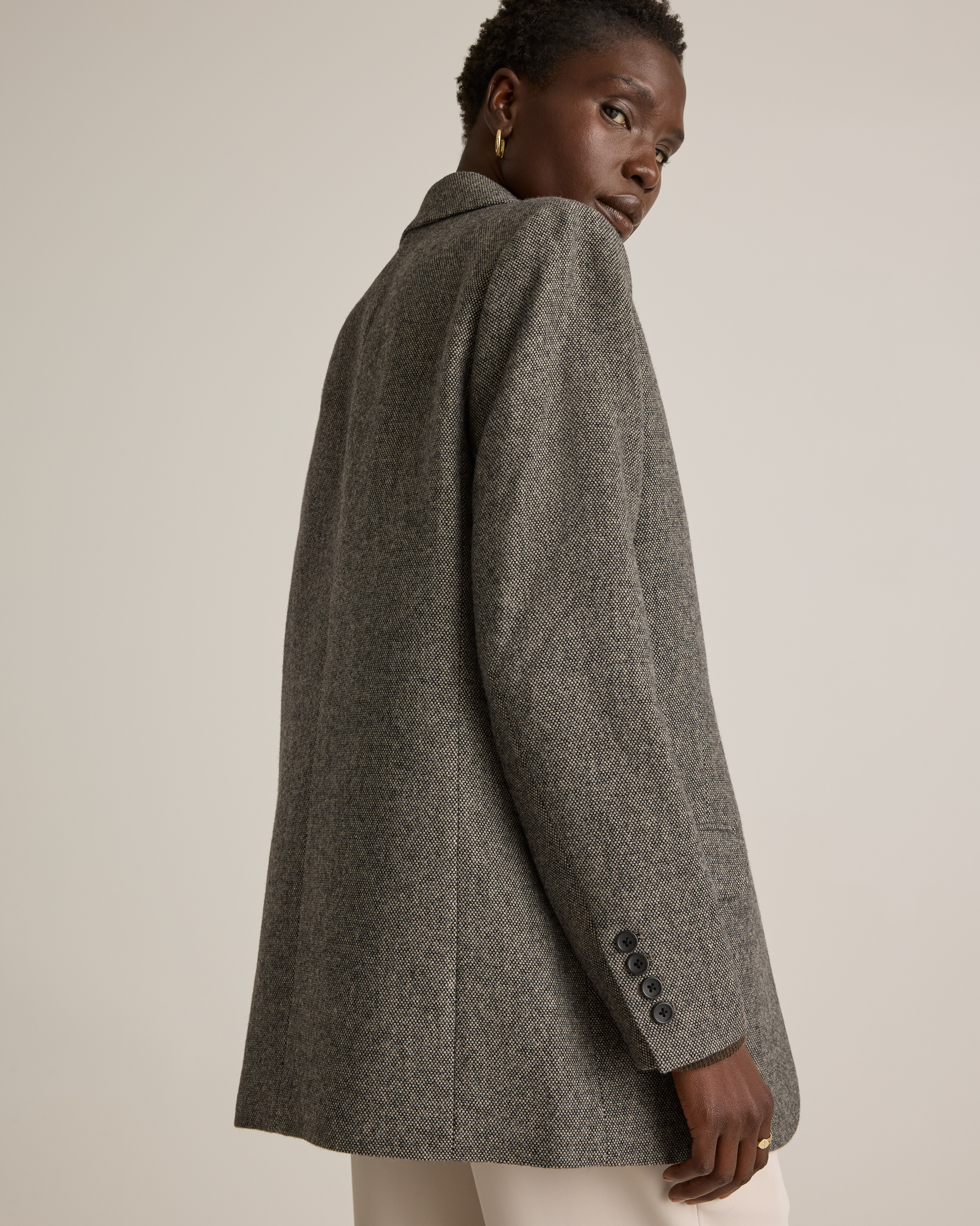 Italian Wool Oversized Blazer | Quince Canada