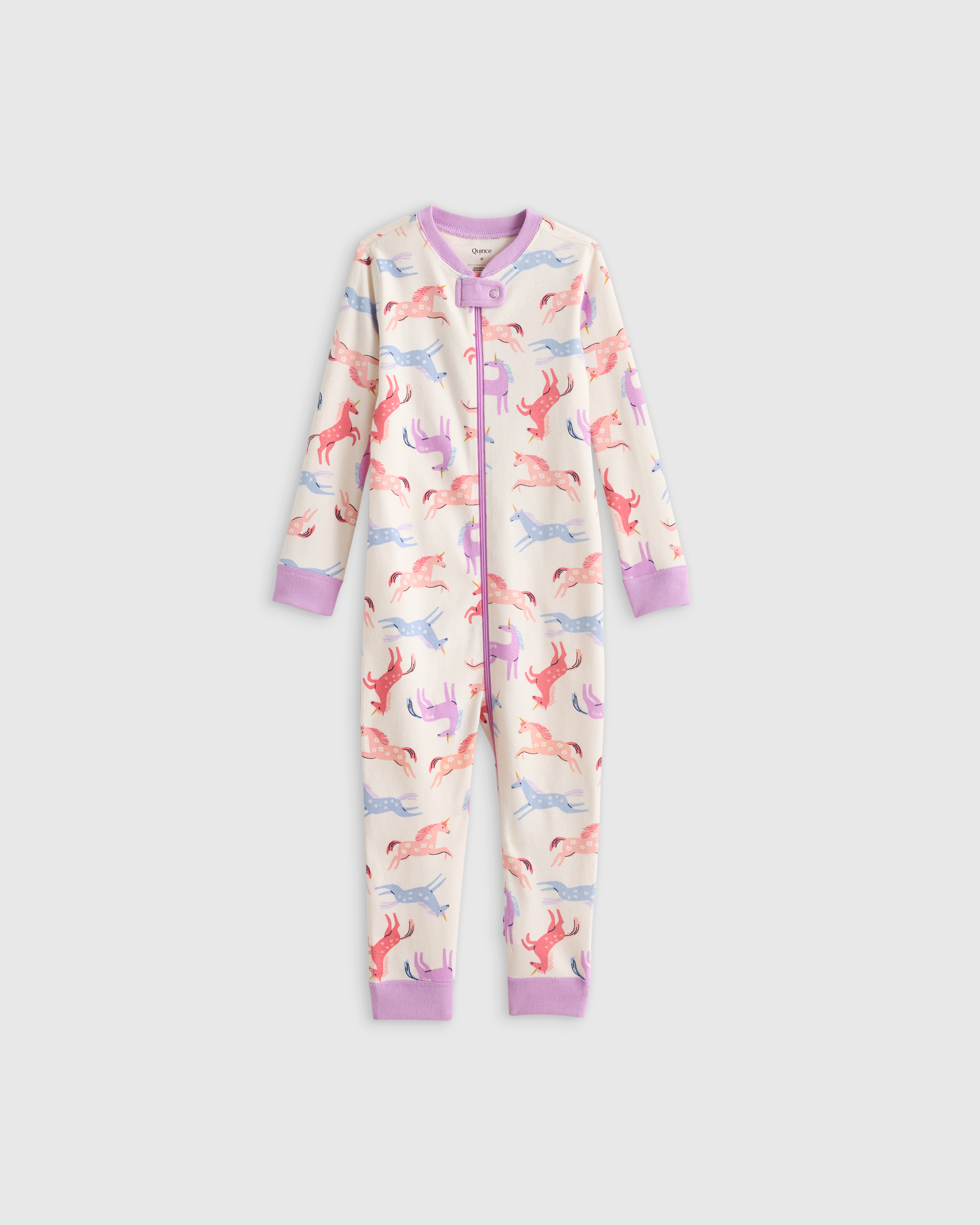 Quince One Piece Pajama In Unicorn