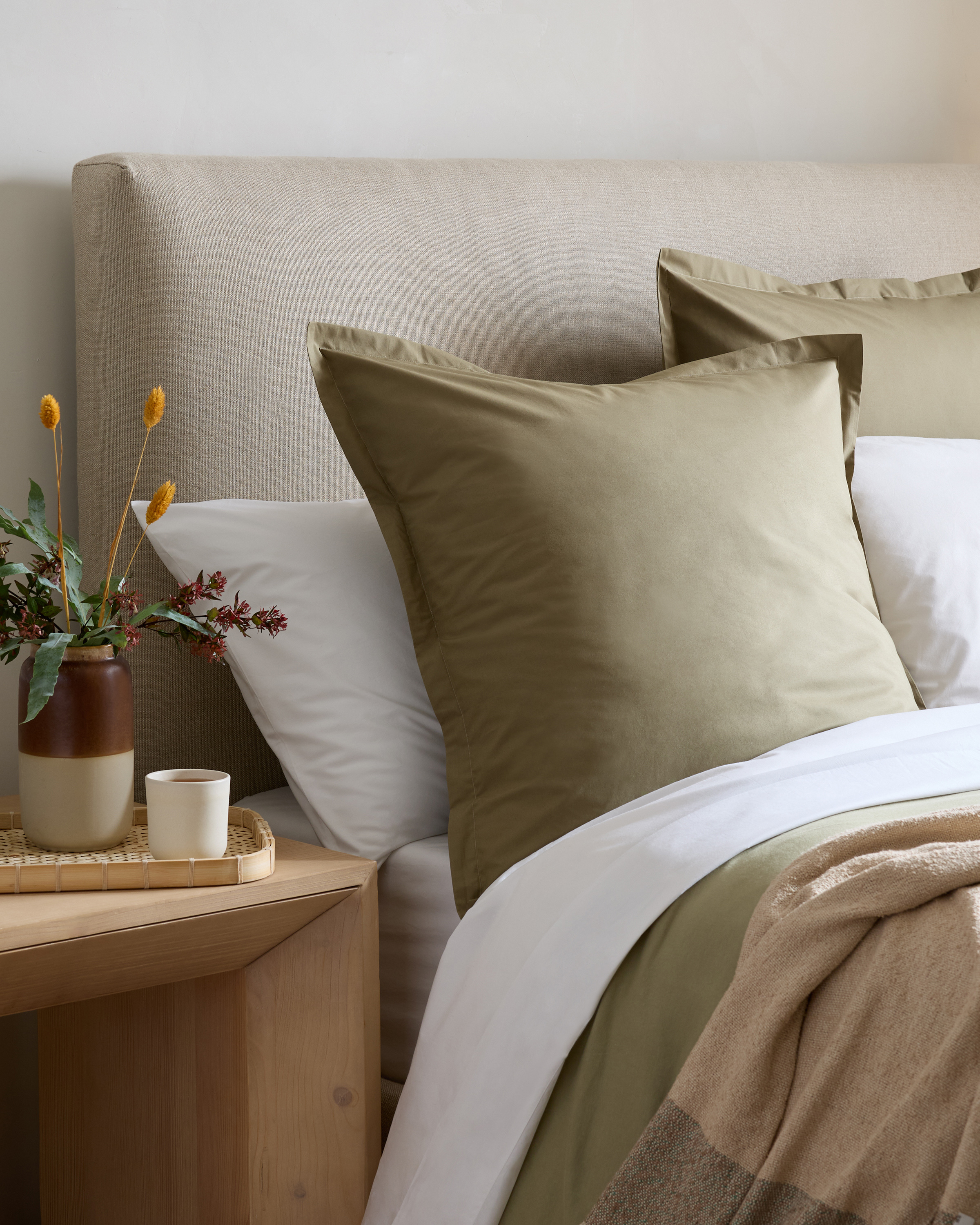 Quince Organic Percale Euro Sham - Thumbnail 4