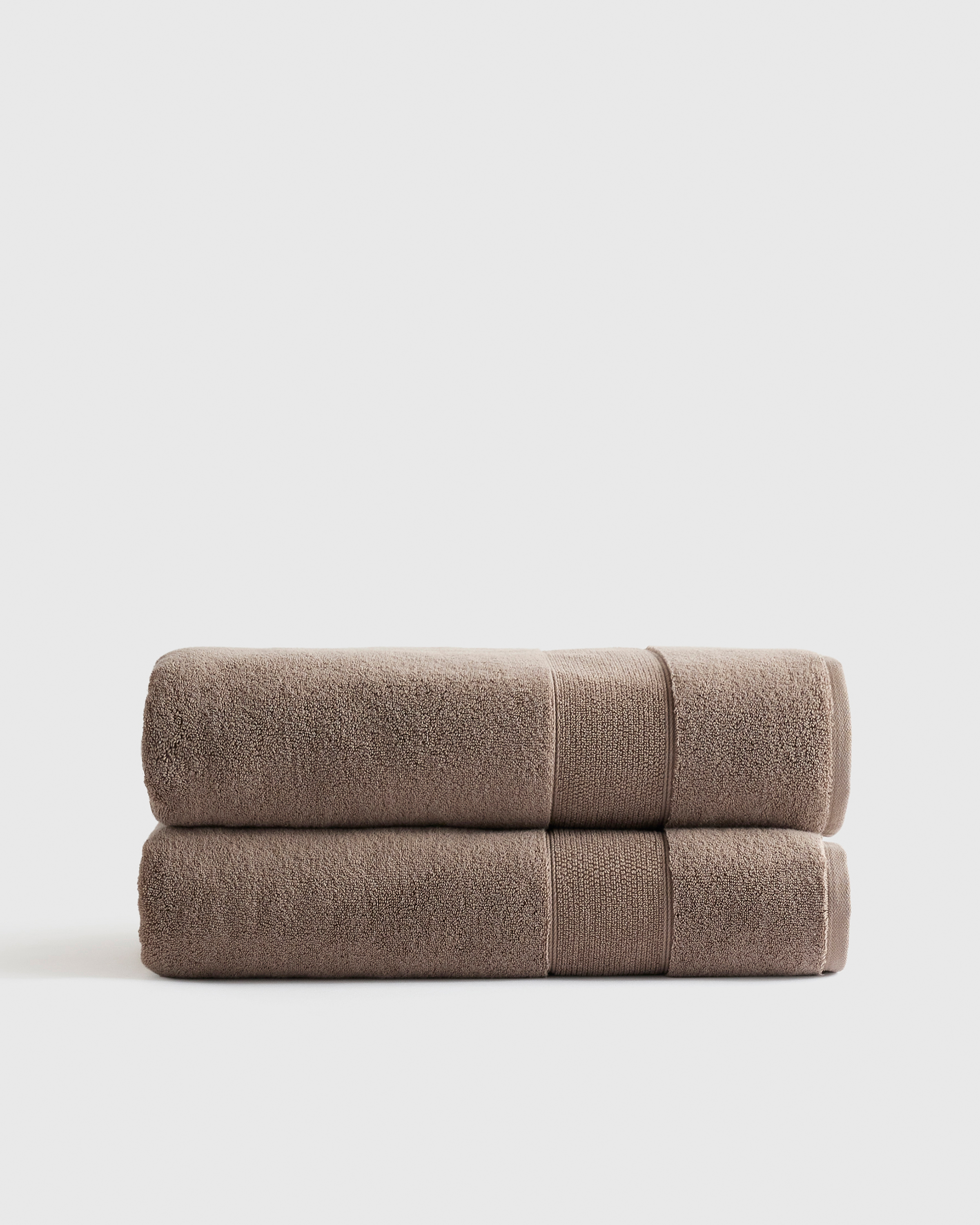 Heather Brown Classic Organic Turkish Cotton Bath Sheet (Set of 2)