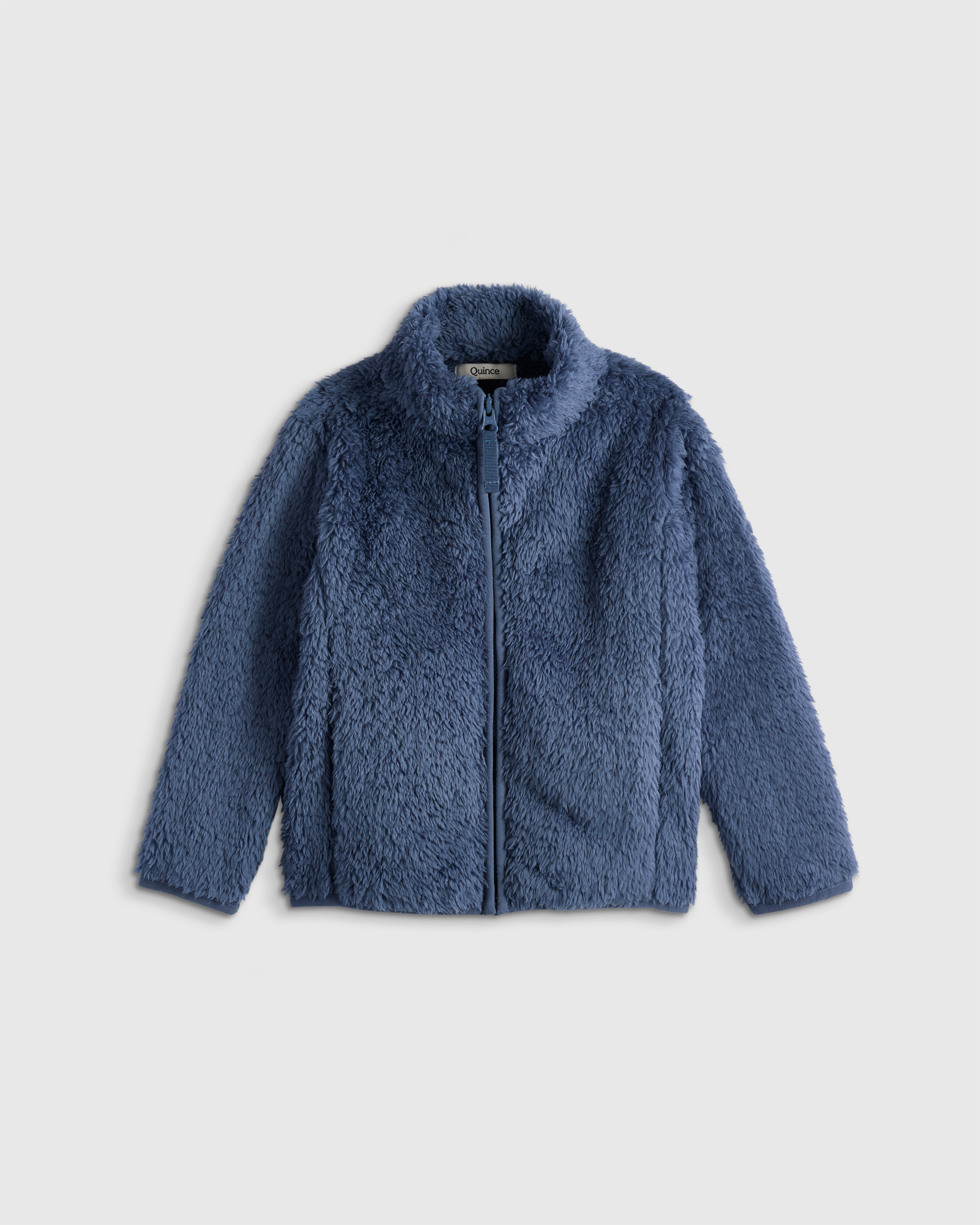 Vintage Blue Recycled Sherpa Fleece Jacket 