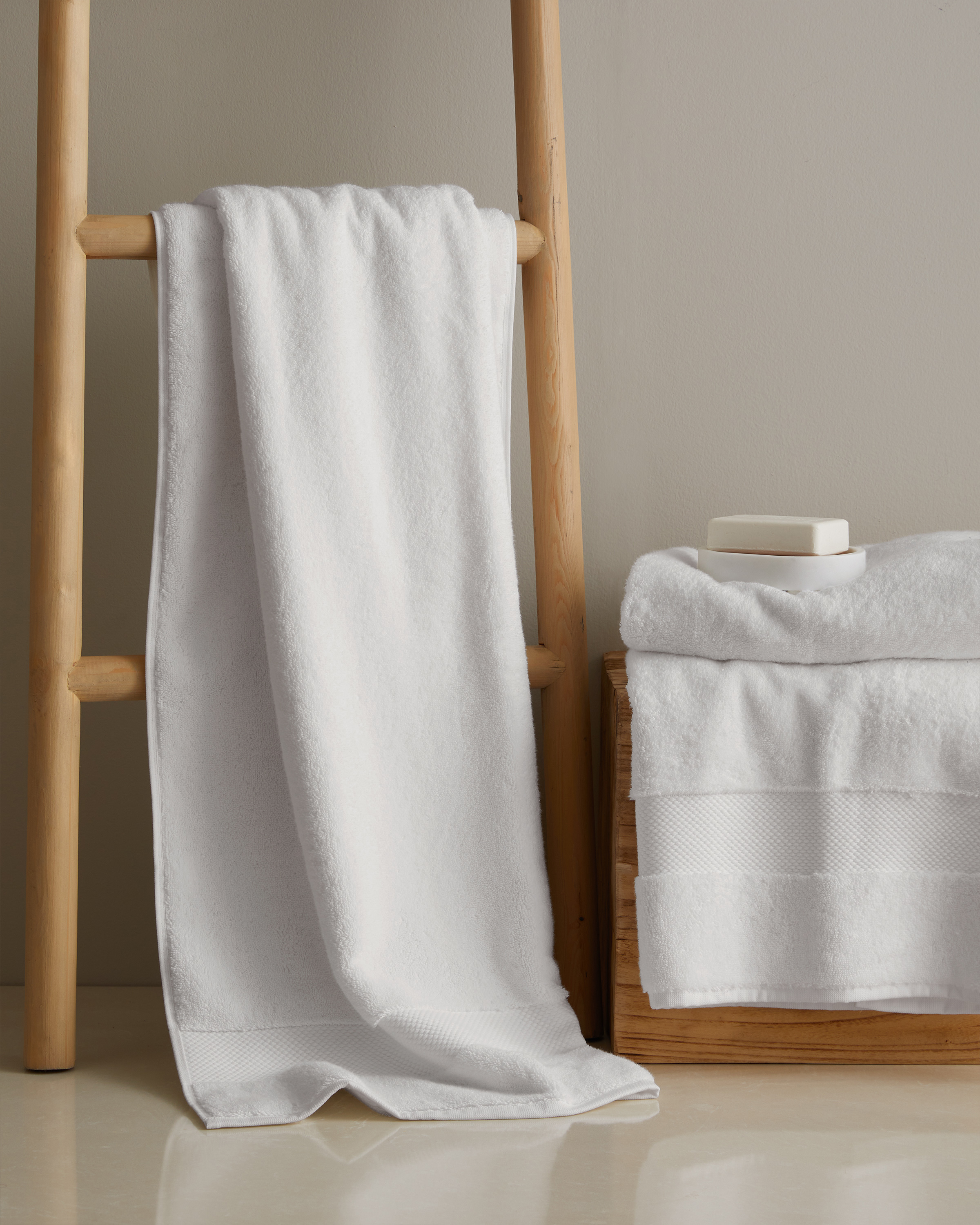 Turkish Ultra Plush Bath Towel Bundle - Silver
