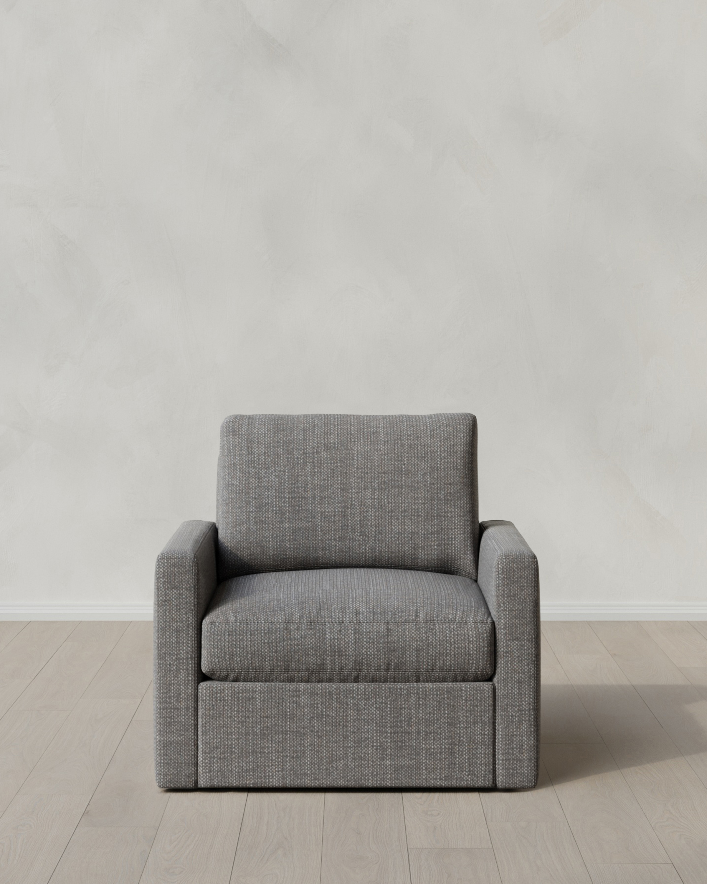 Brennan Performance Chenille Linen Blend Swivel Chair