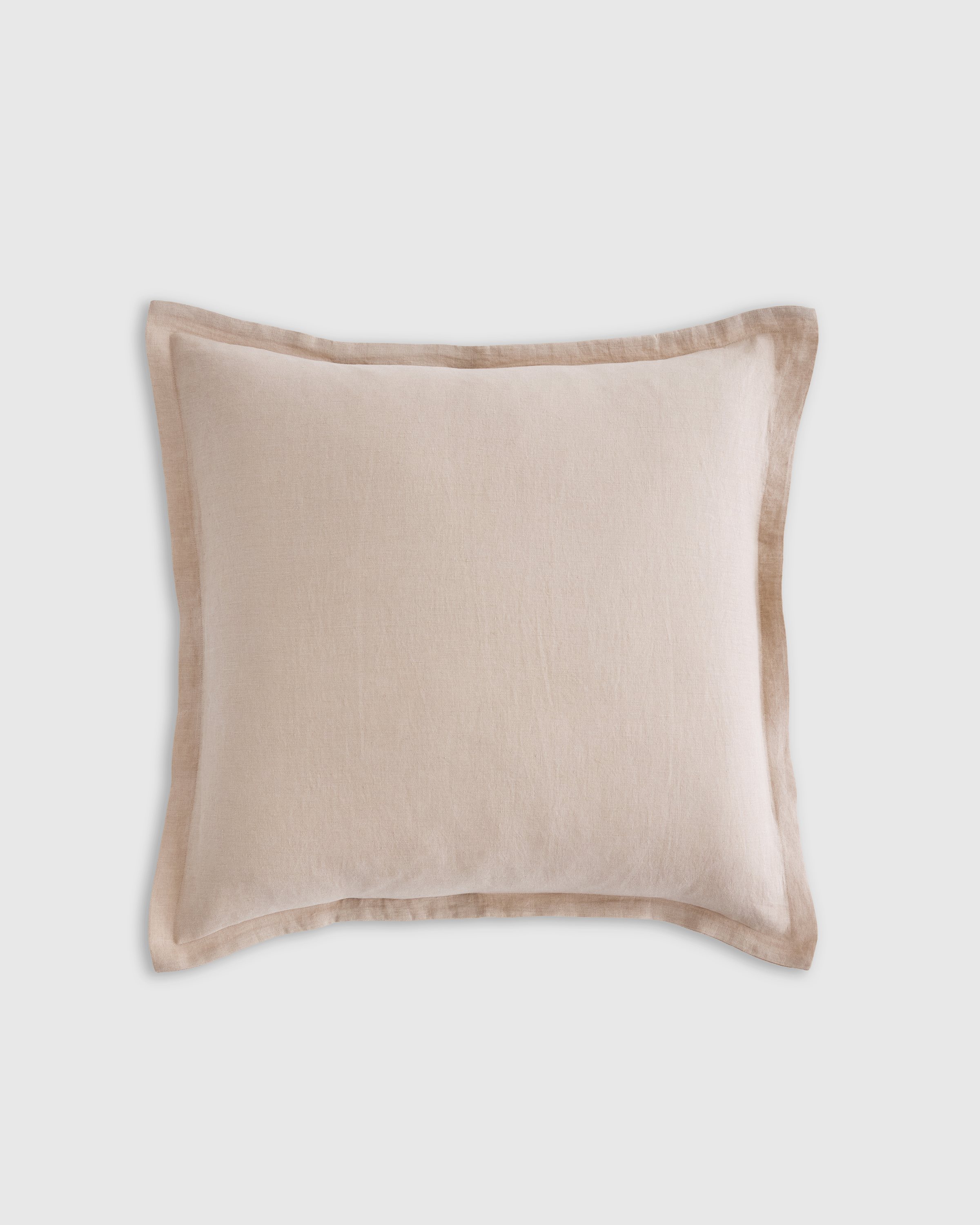 Toffee European Linen Euro Sham