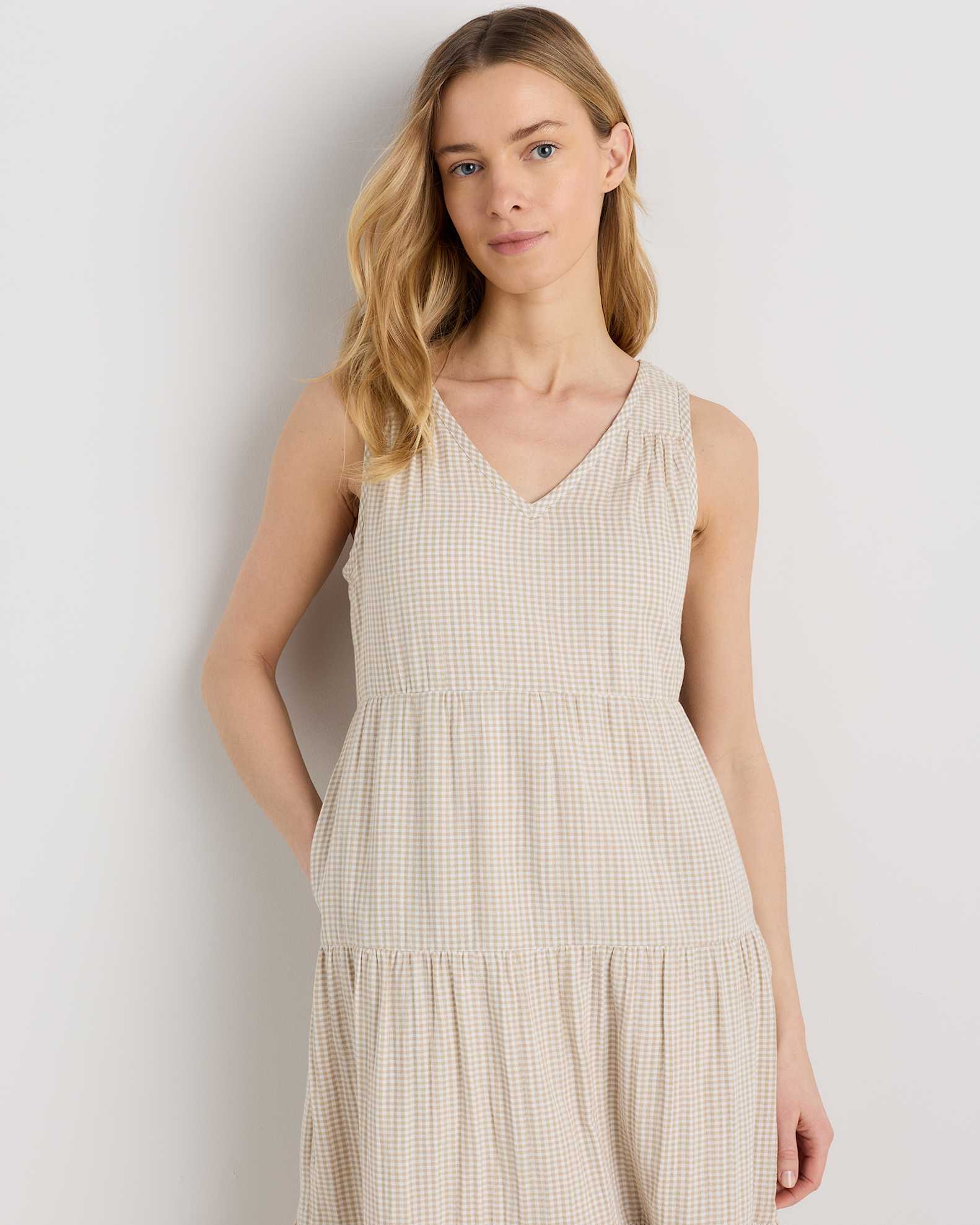 khaki tiered maxi dress Khaki Cotton Woven Shirred Tiered Short Sleeve Maxi Dress