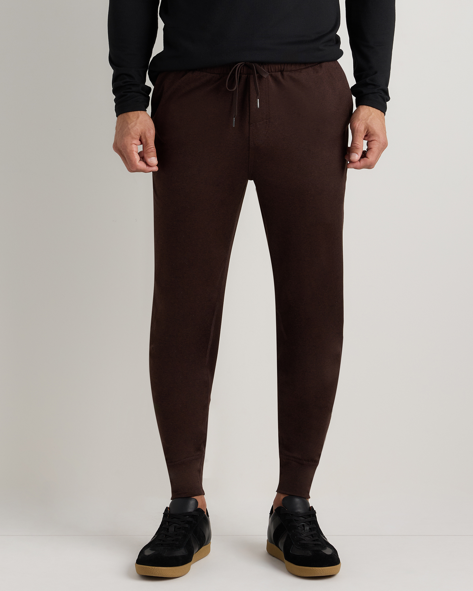 Heather Coffee Bean Brown Jogger de performance en Flowknit