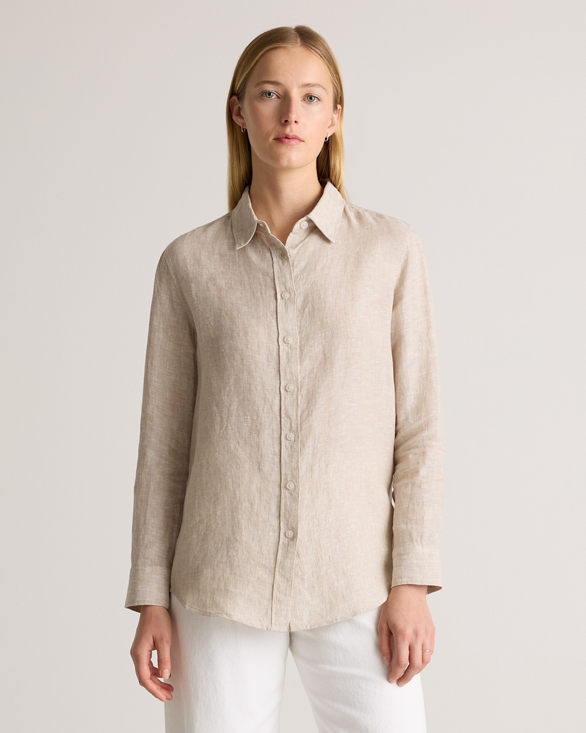 QUINCE 100% European Linen Long Sleeve Shirt