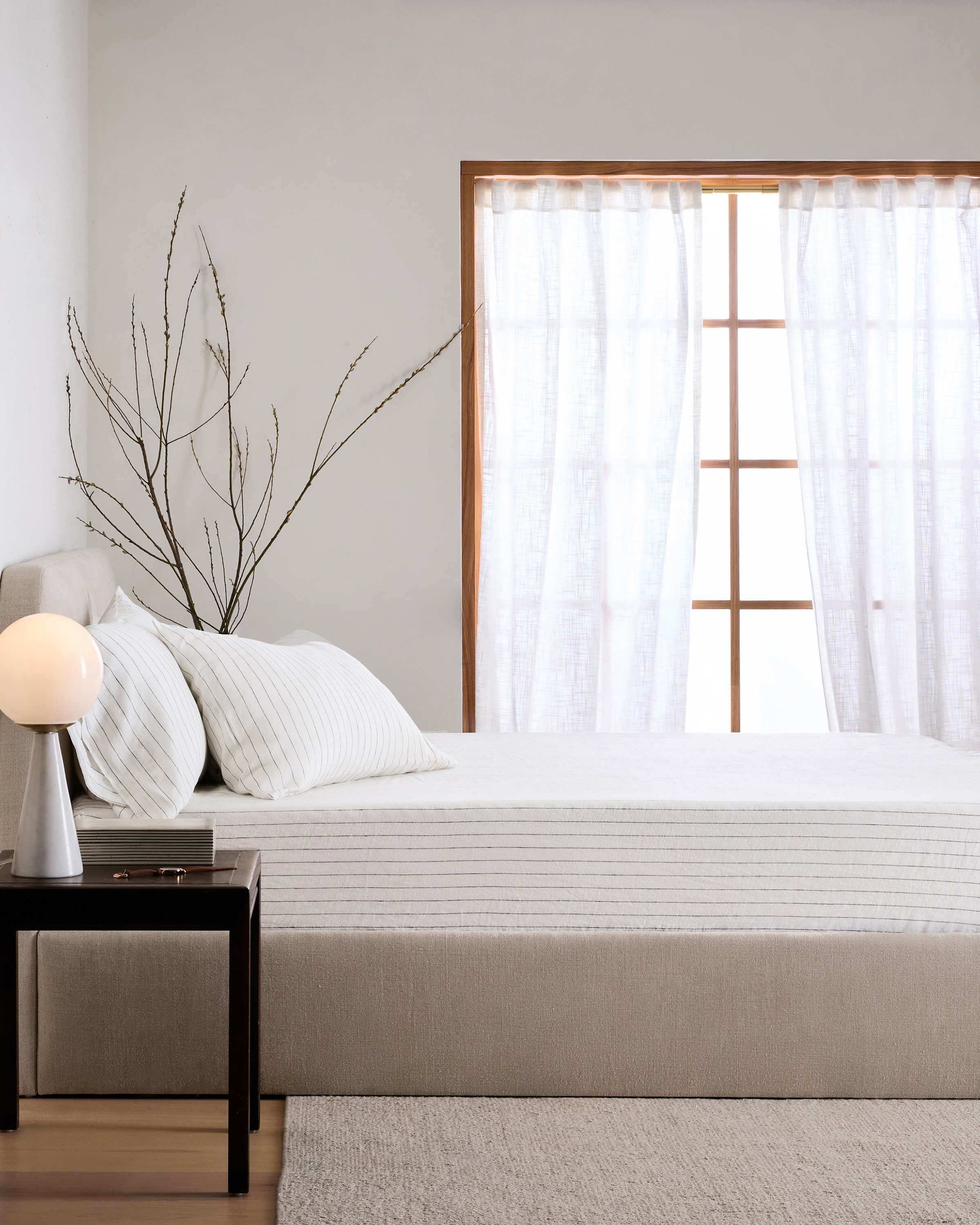 European Linen Stripe Fitted Sheet Set - Thumbnail 3