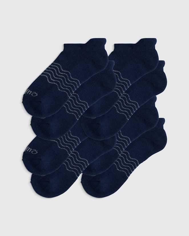 Navy Merino Ankle Socks (4-Pack)
