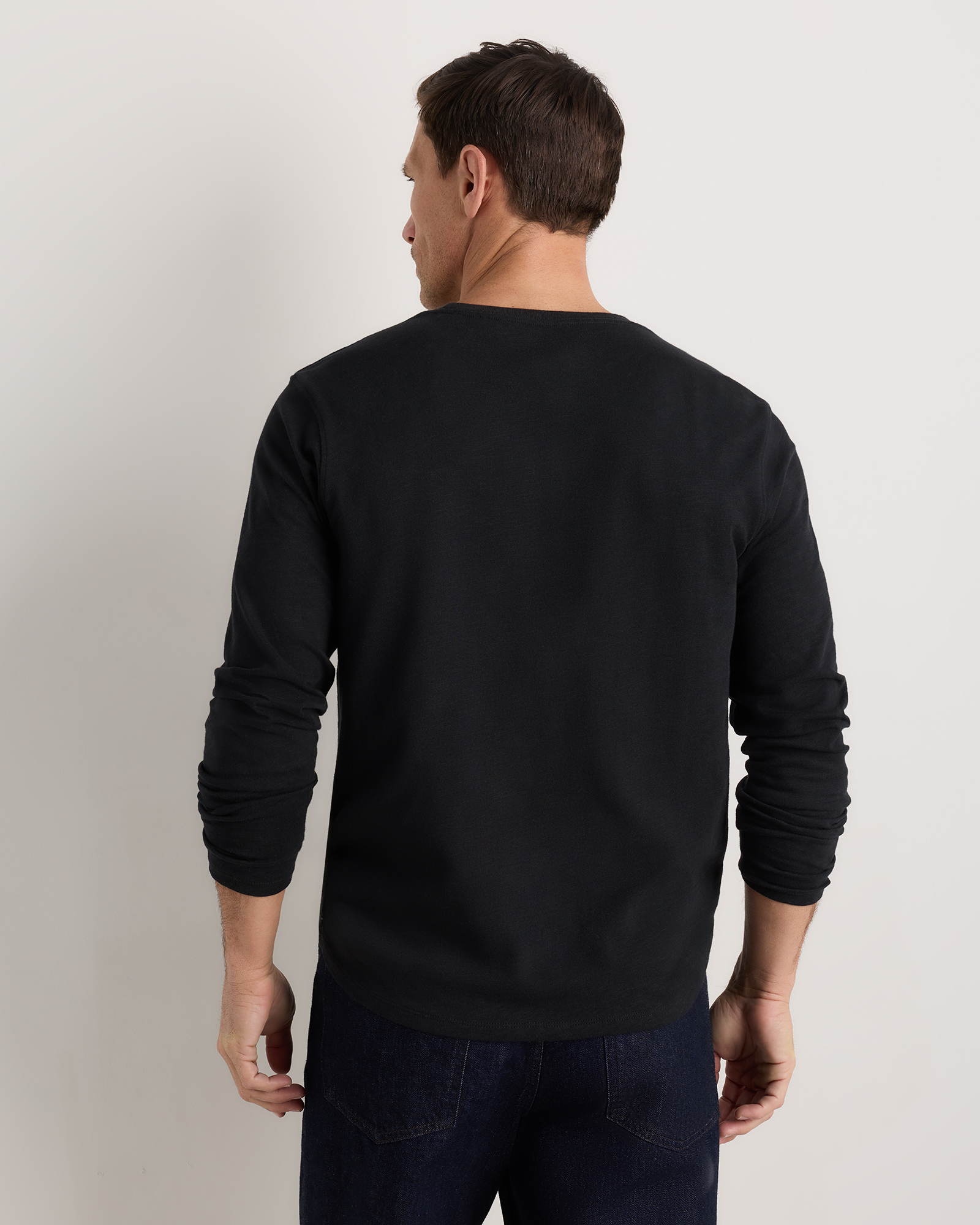100% Organic Cotton Slub Long Sleeve Tee
