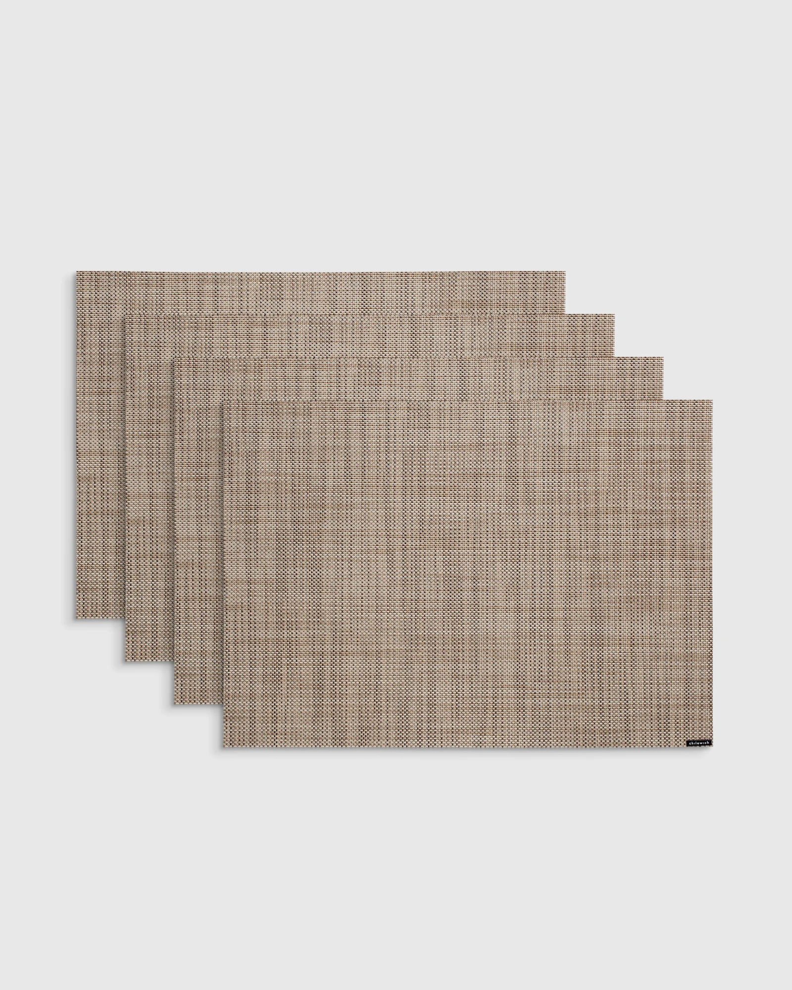 Chilewich Easy-Care Mini Basketweave Rectangular Placemats, Set of 4