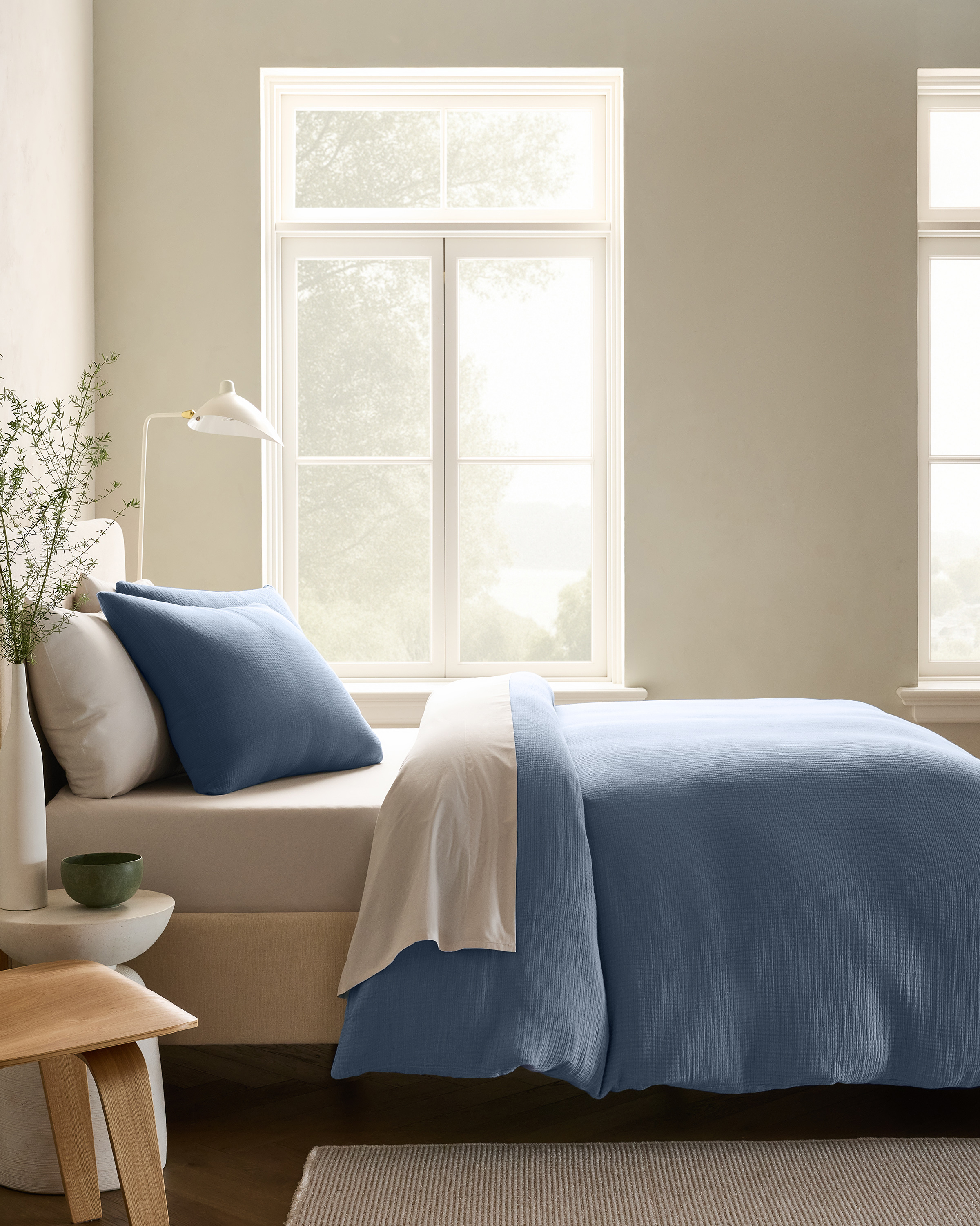 Mineral Housse de couette en gaze de coton biologique