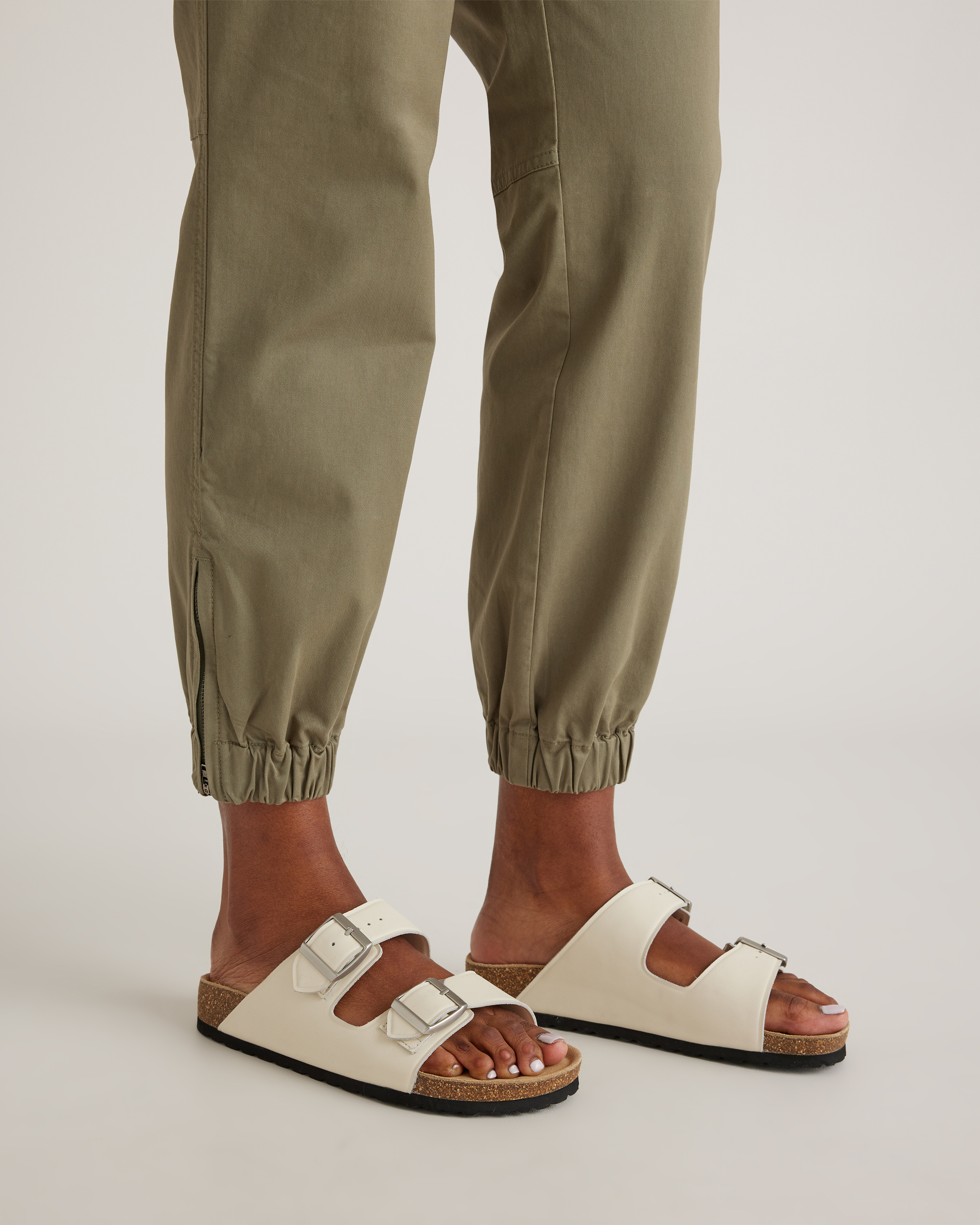 Organic Stretch Cotton Twill Utility Jogger