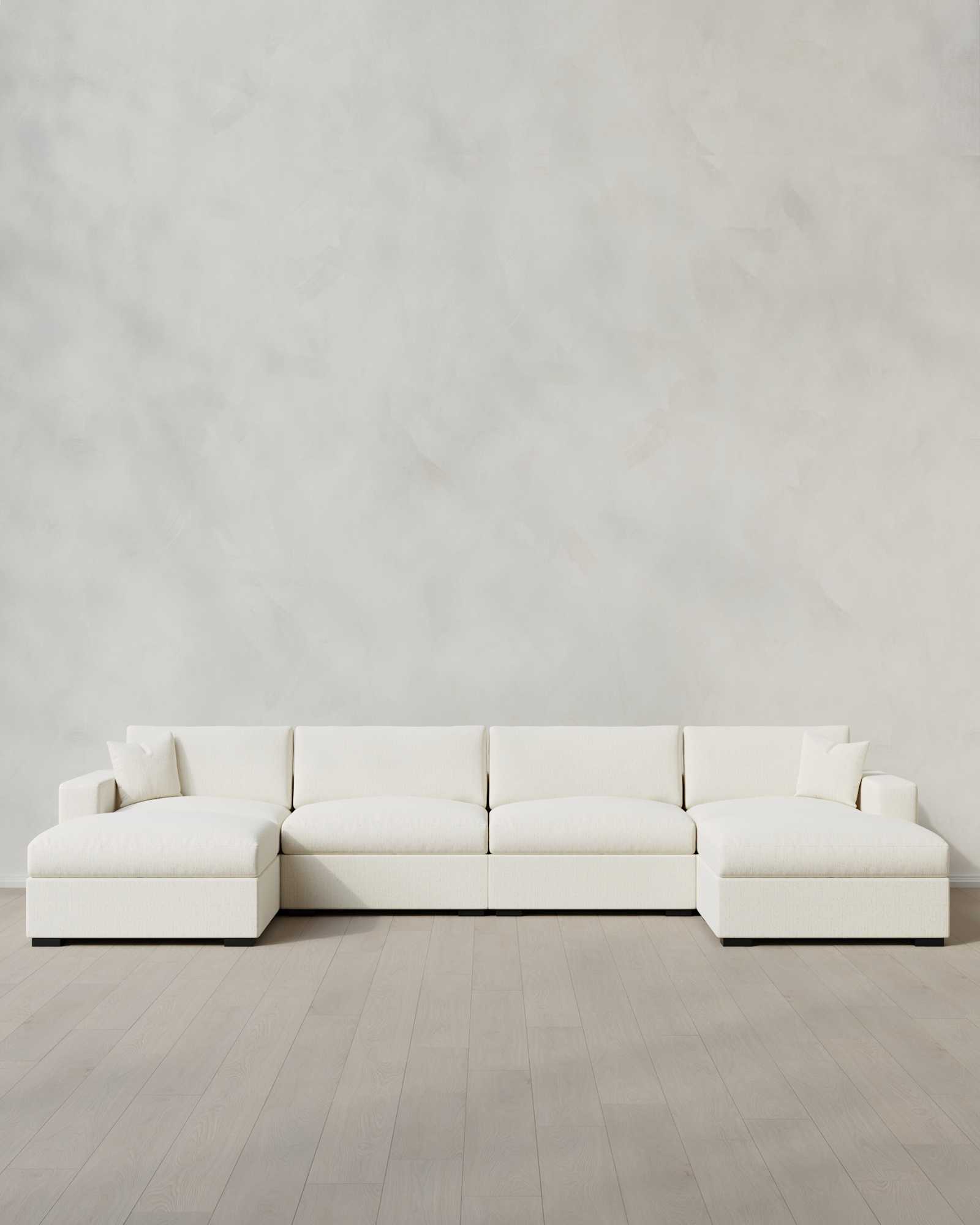 6-Piece Modular U Sectional Snow