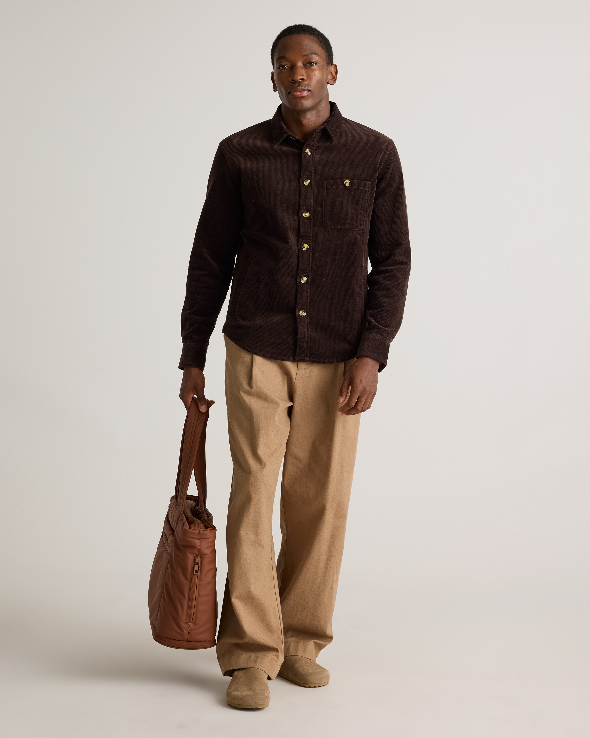 Organic Stretch Corduroy Overshirt