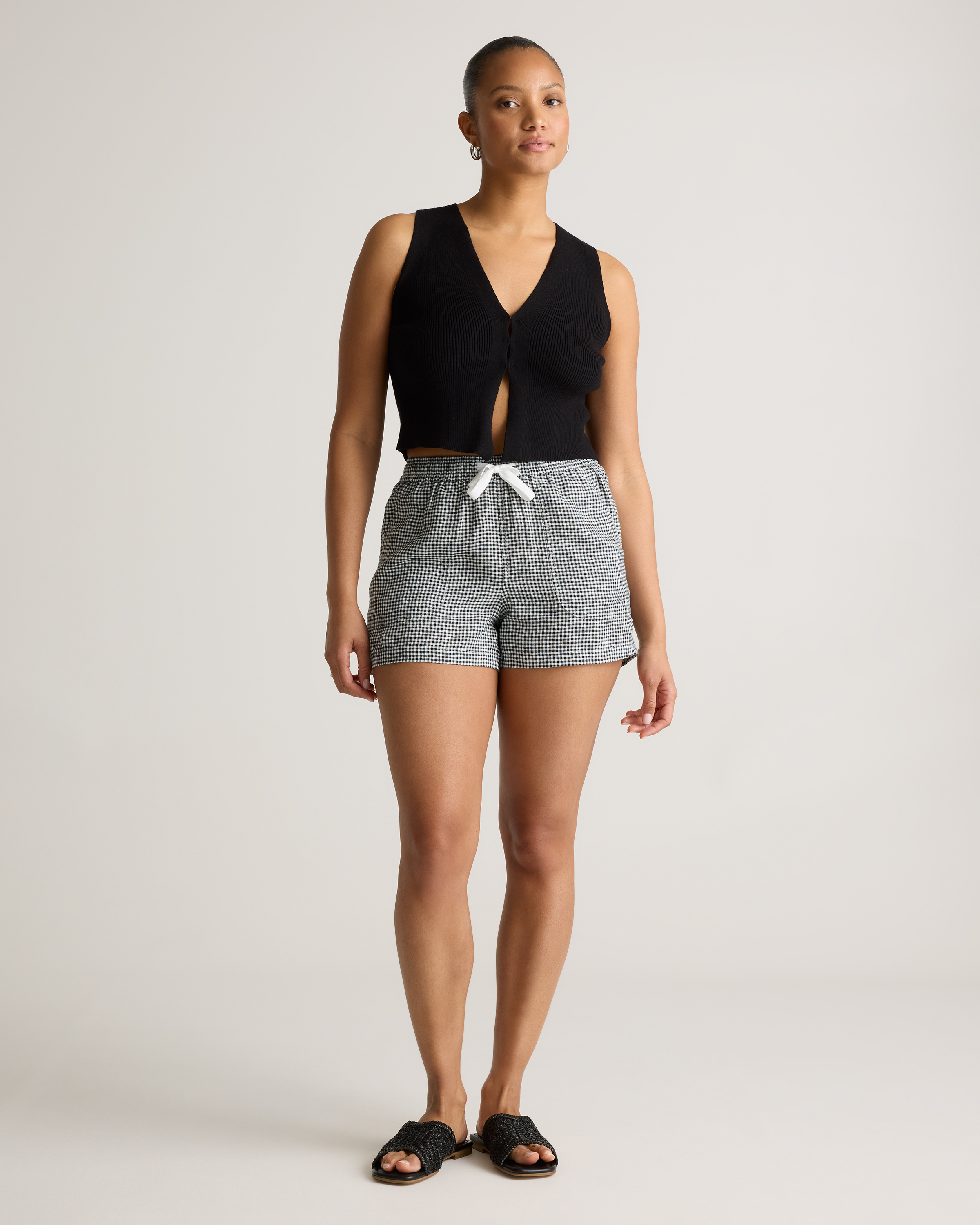 Women's 100% European Linen Shorts