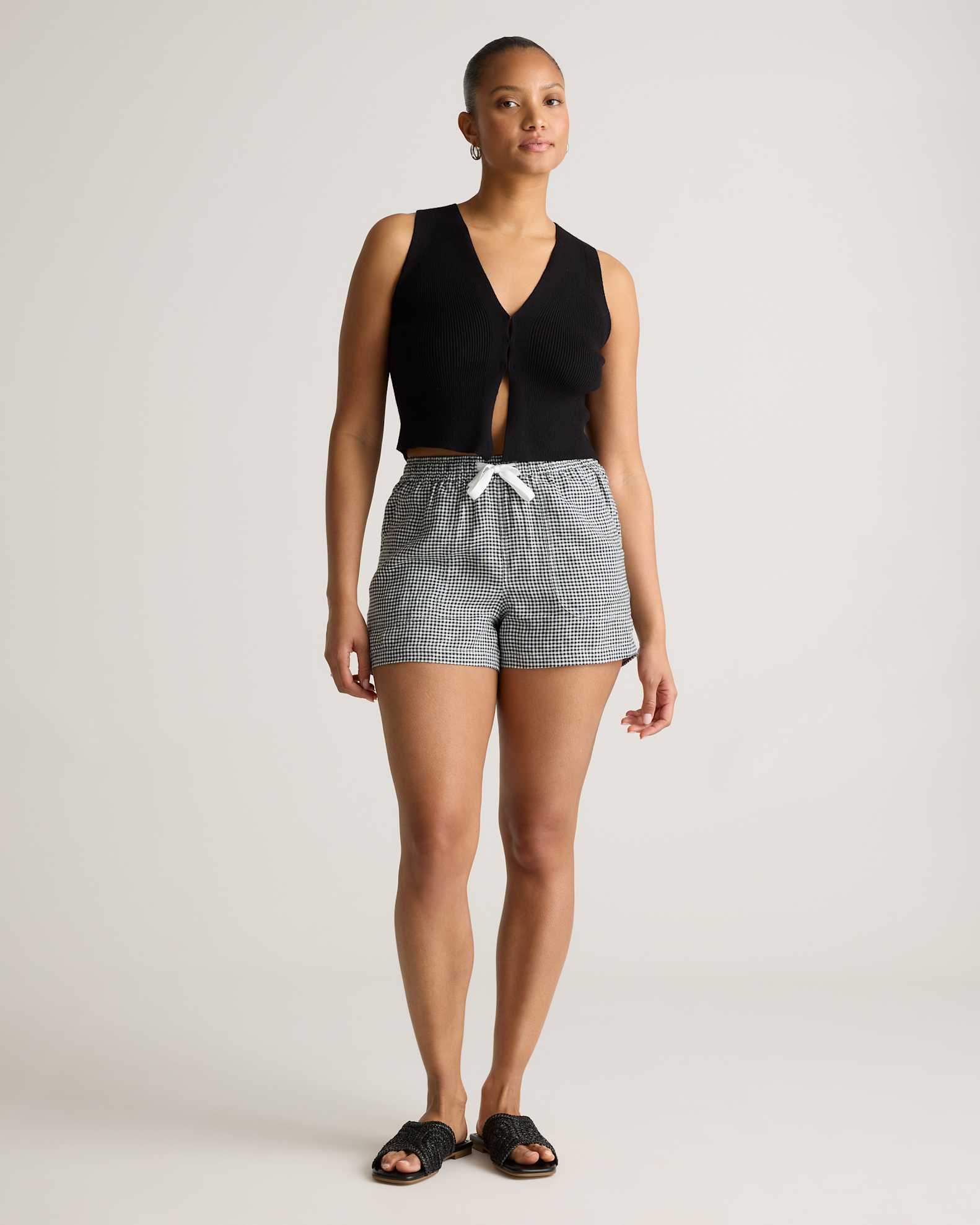 Women's 100% European Linen Shorts