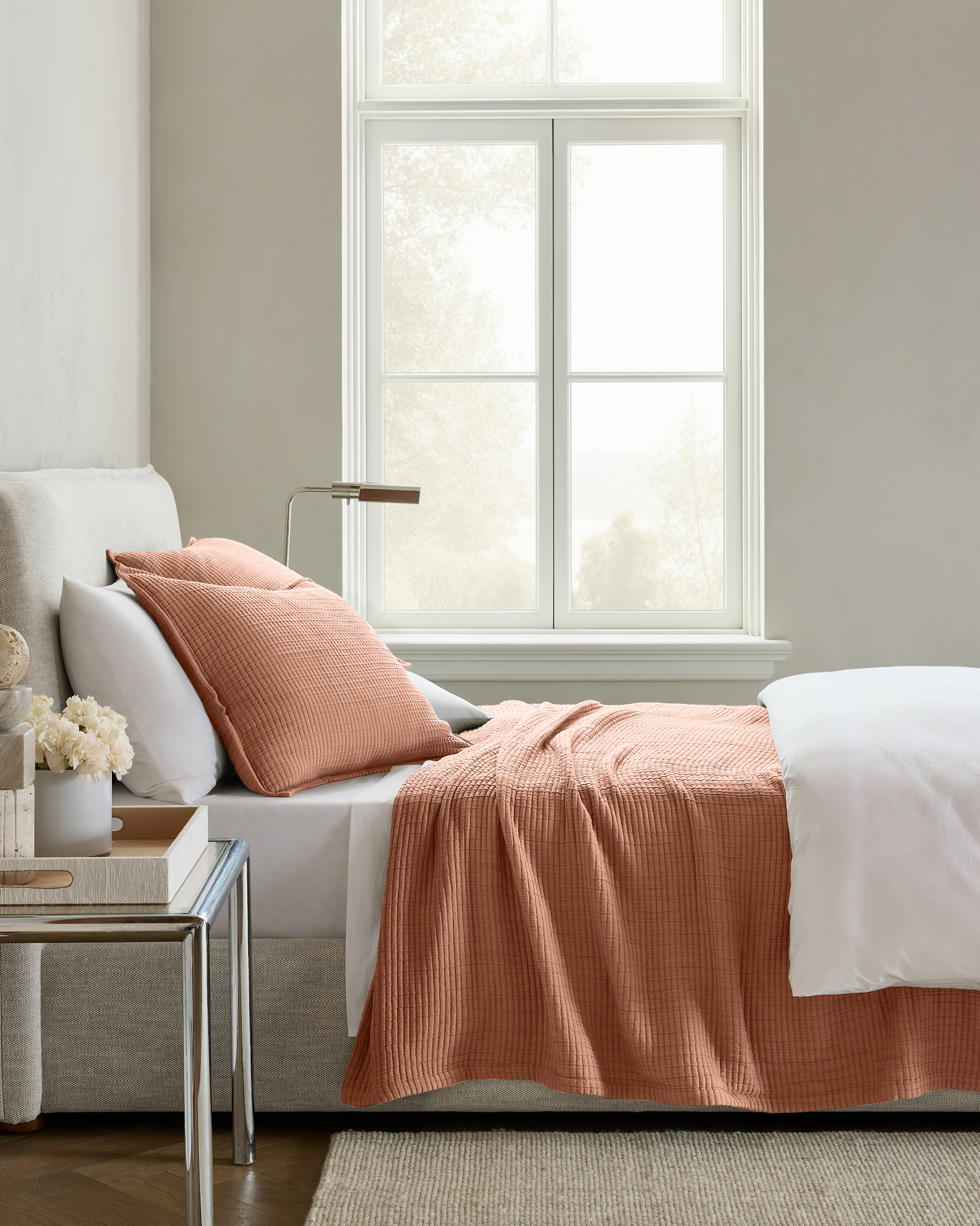 Sedona Organic Ribbed Cotton Coverlet