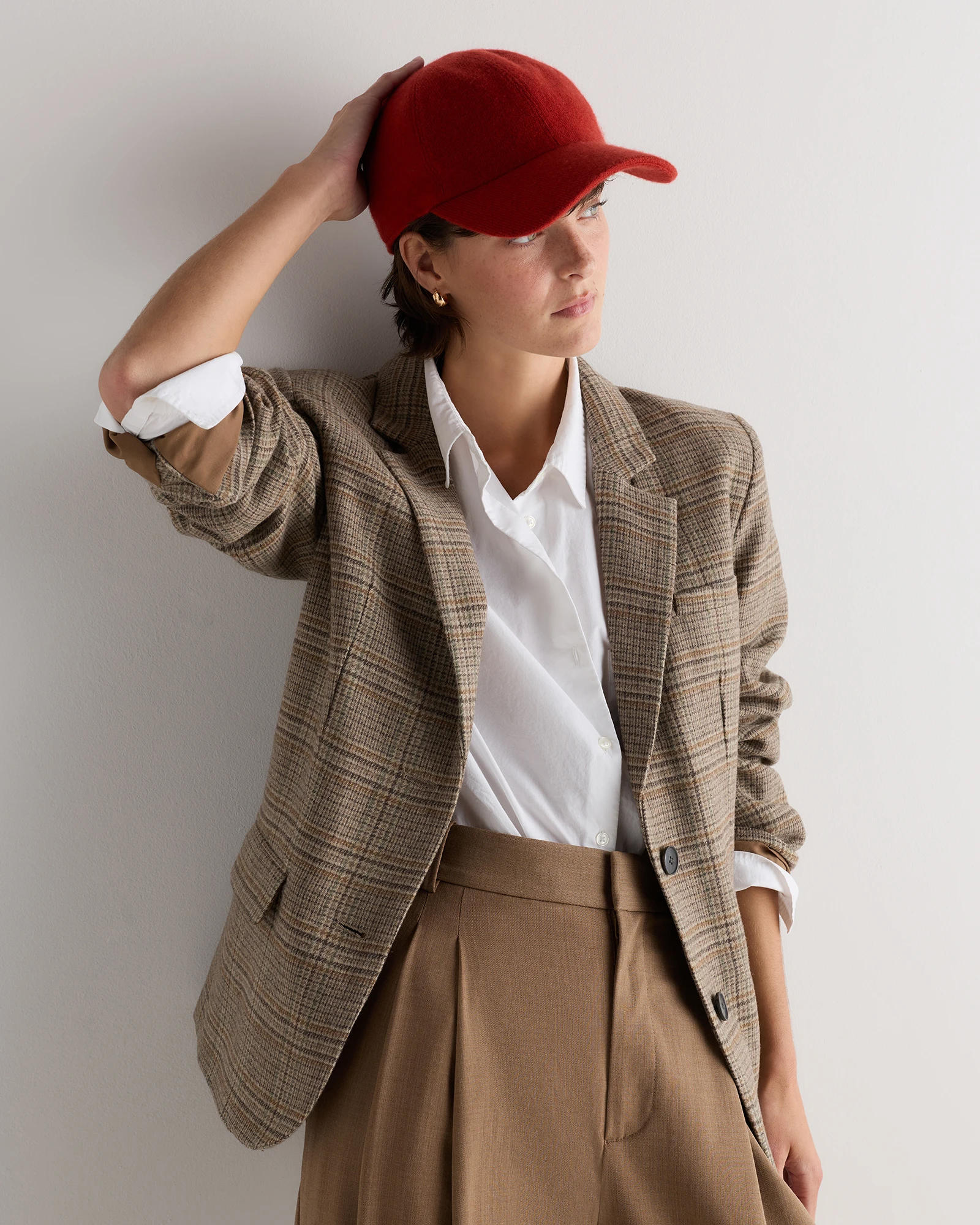 Logoless Cashmere Baseball Cap
