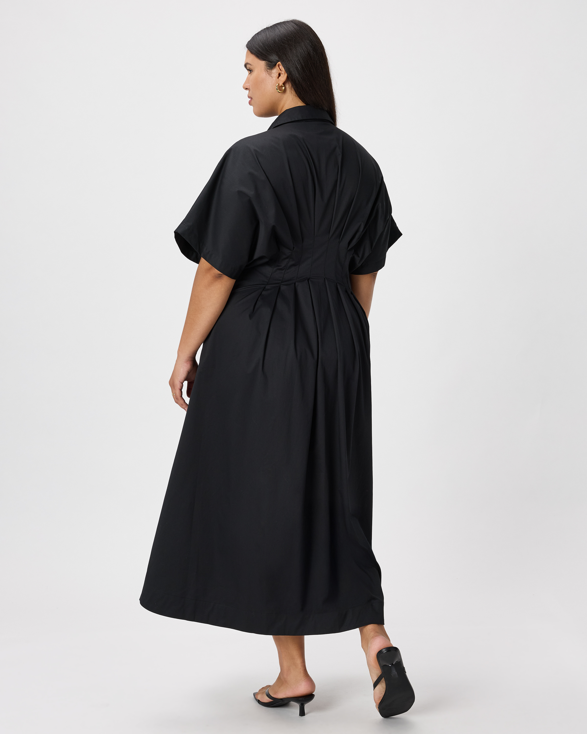 quince shirt dress Ecru Midi This classic wardrobe staple is crafted from organic linen Washable Stretch Silk Maxi Shirt