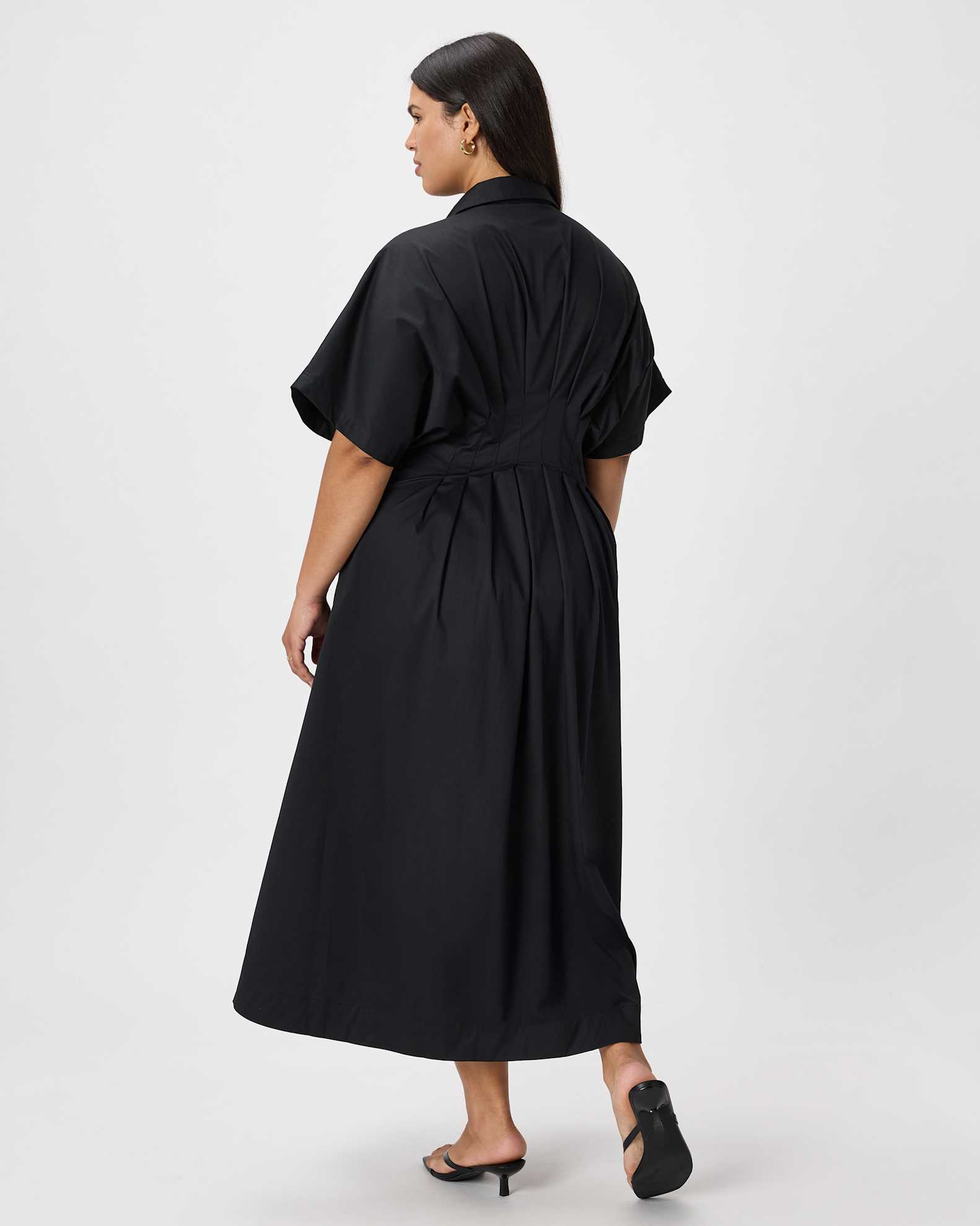 quince shirt dress Ecru Midi This classic wardrobe staple is crafted from organic linen Washable Stretch Silk Maxi Shirt