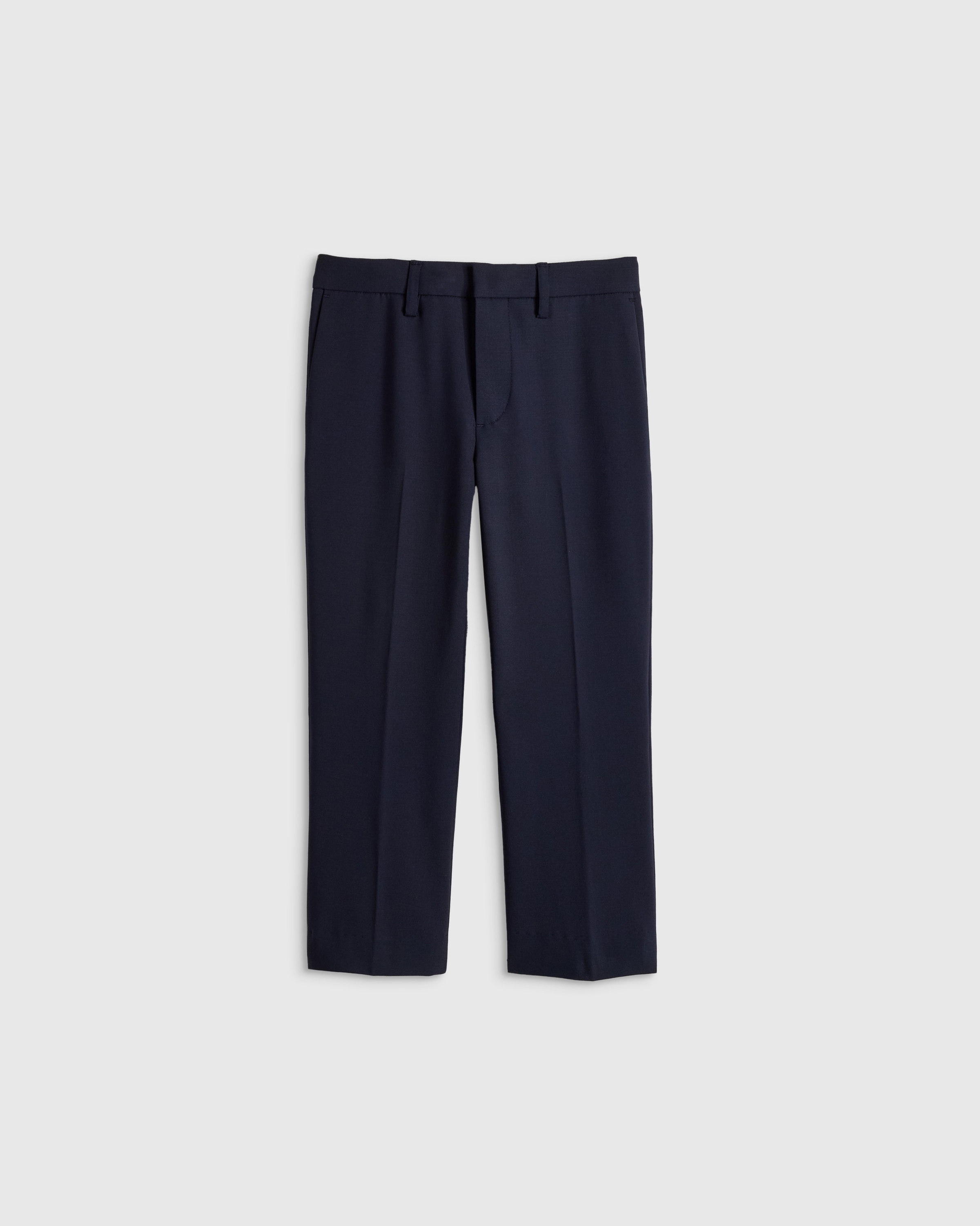 Navy Kids Italian Wool Suit Pants