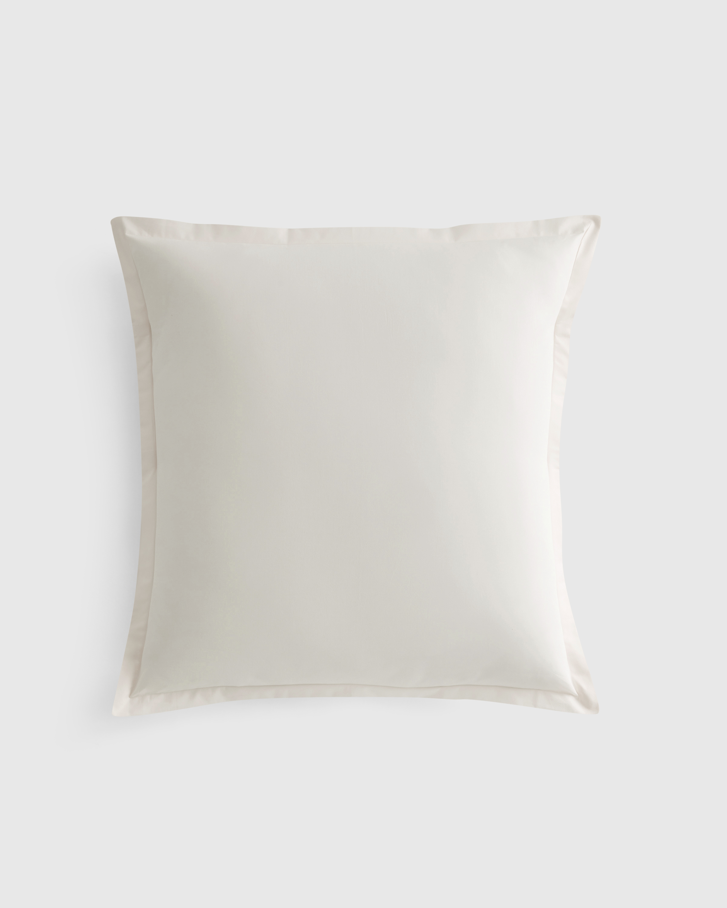Ivory Organic Crisp Percale Euro Sham