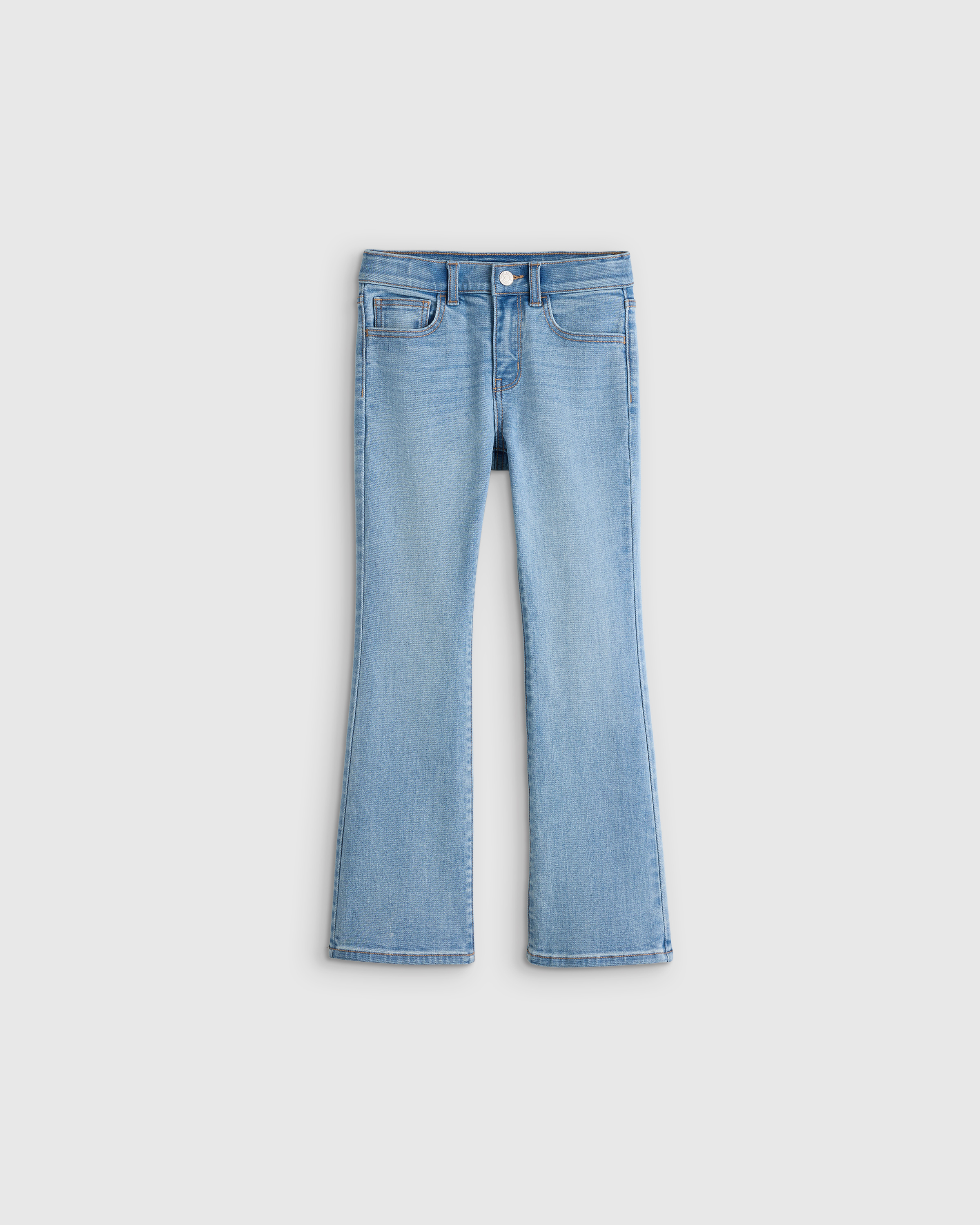 Light Wash Girls Stretch Flare Jeans