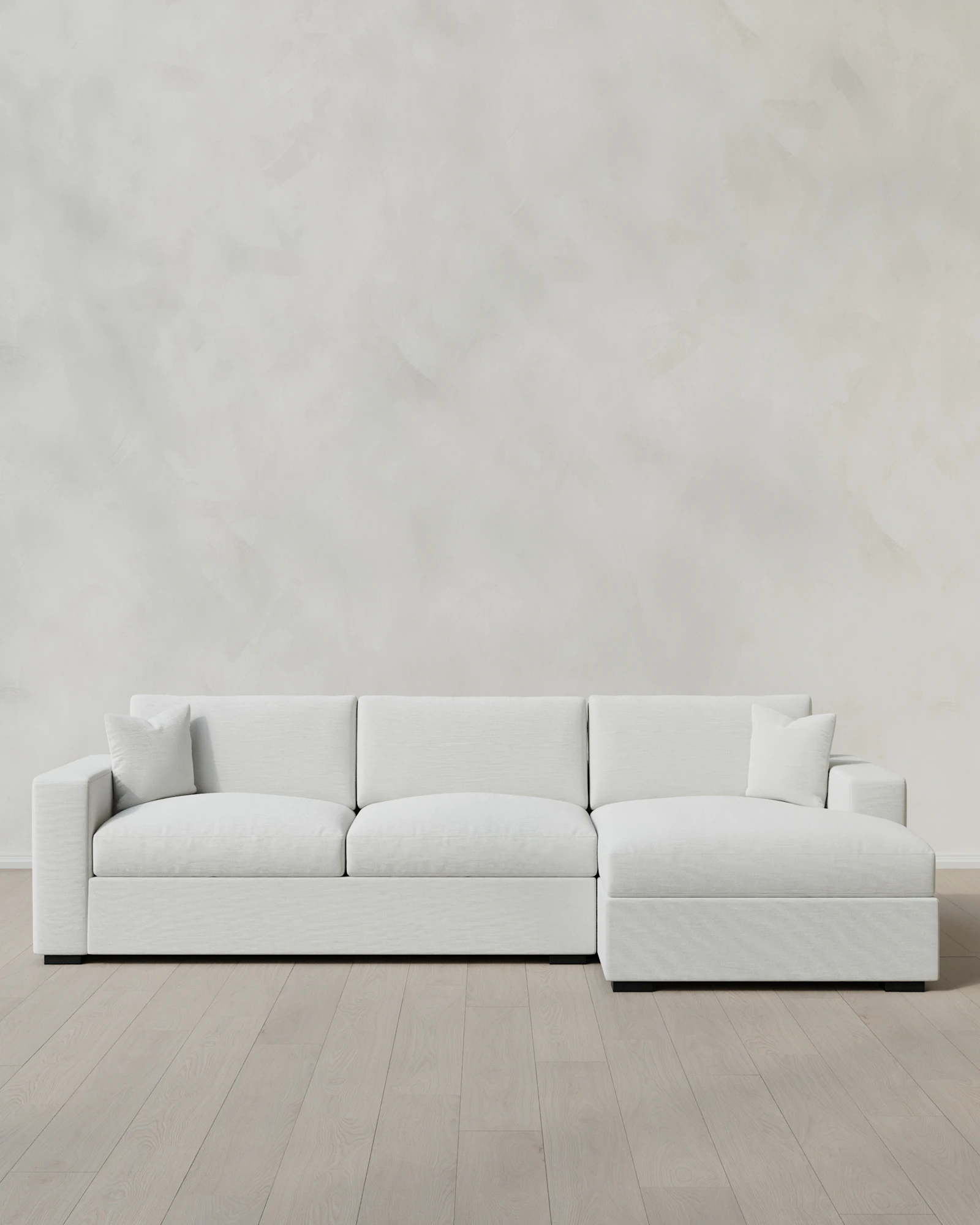 Oasis 2-Piece Chaise Sectional in Performance Linen