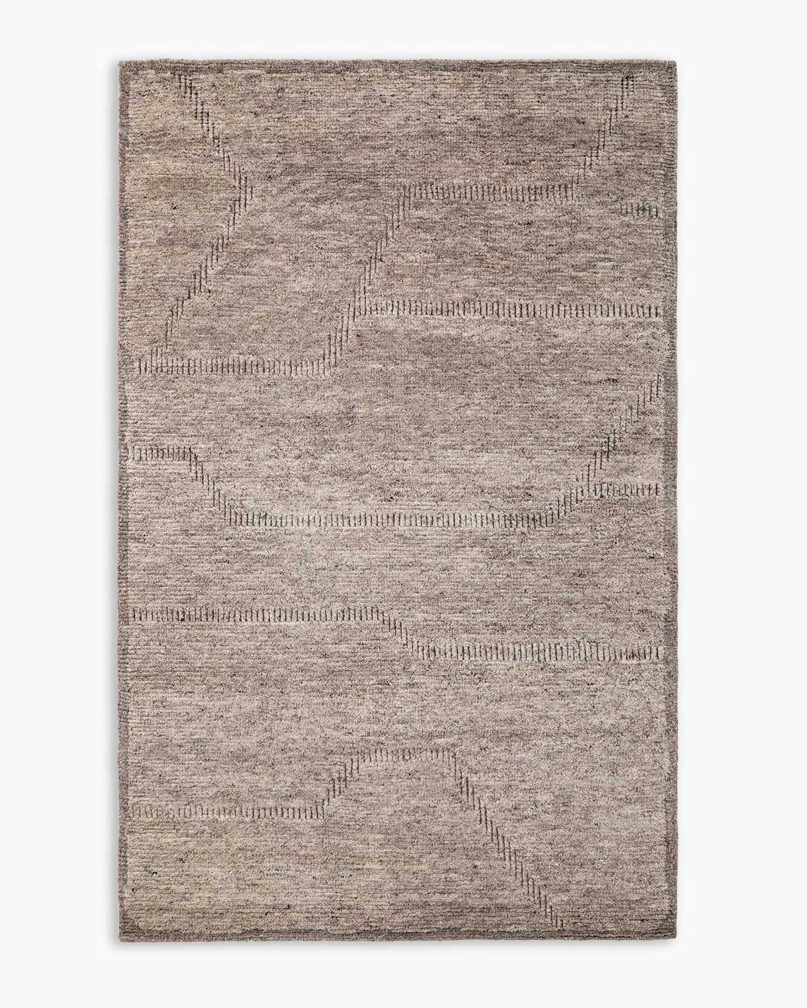 Wynona Hand-Knotted Wool Rug in Grey