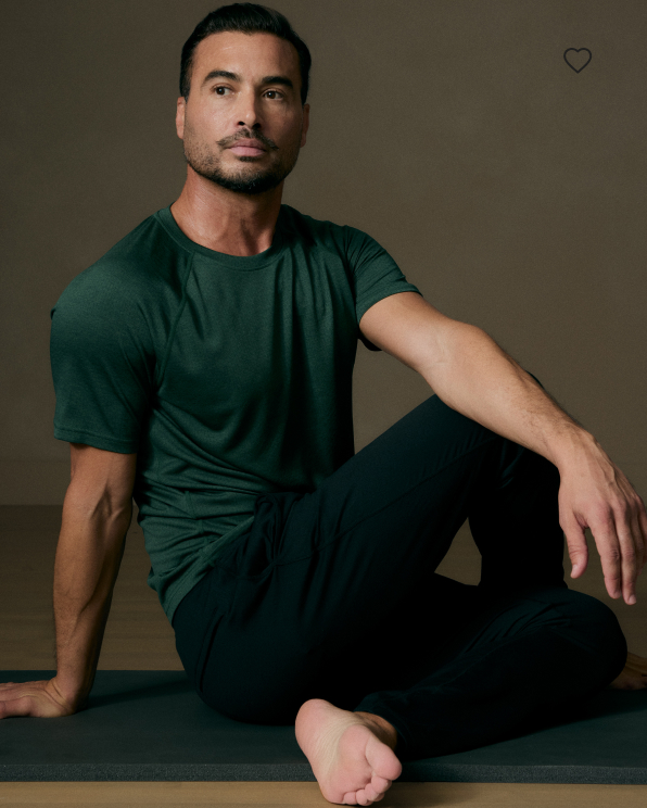 Heather Olive Mesh Performance Training Tee