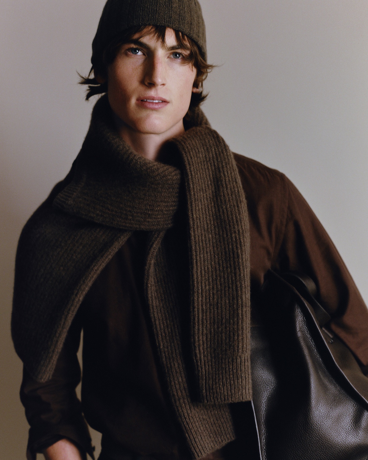 Mongolian Cashmere Fisherman Crewneck Sweater