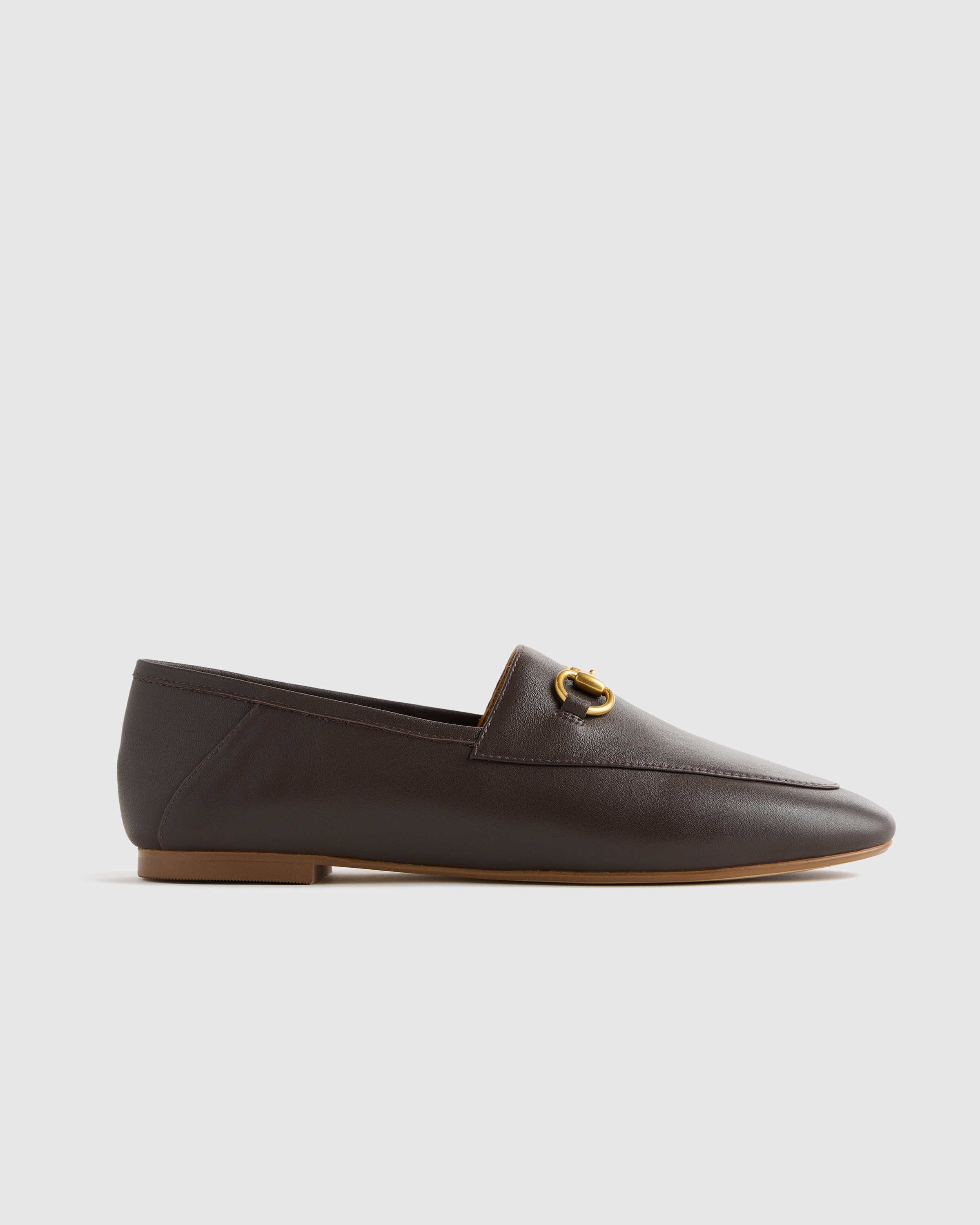 Coffee Bean Italian Leather Horsebit Loafer