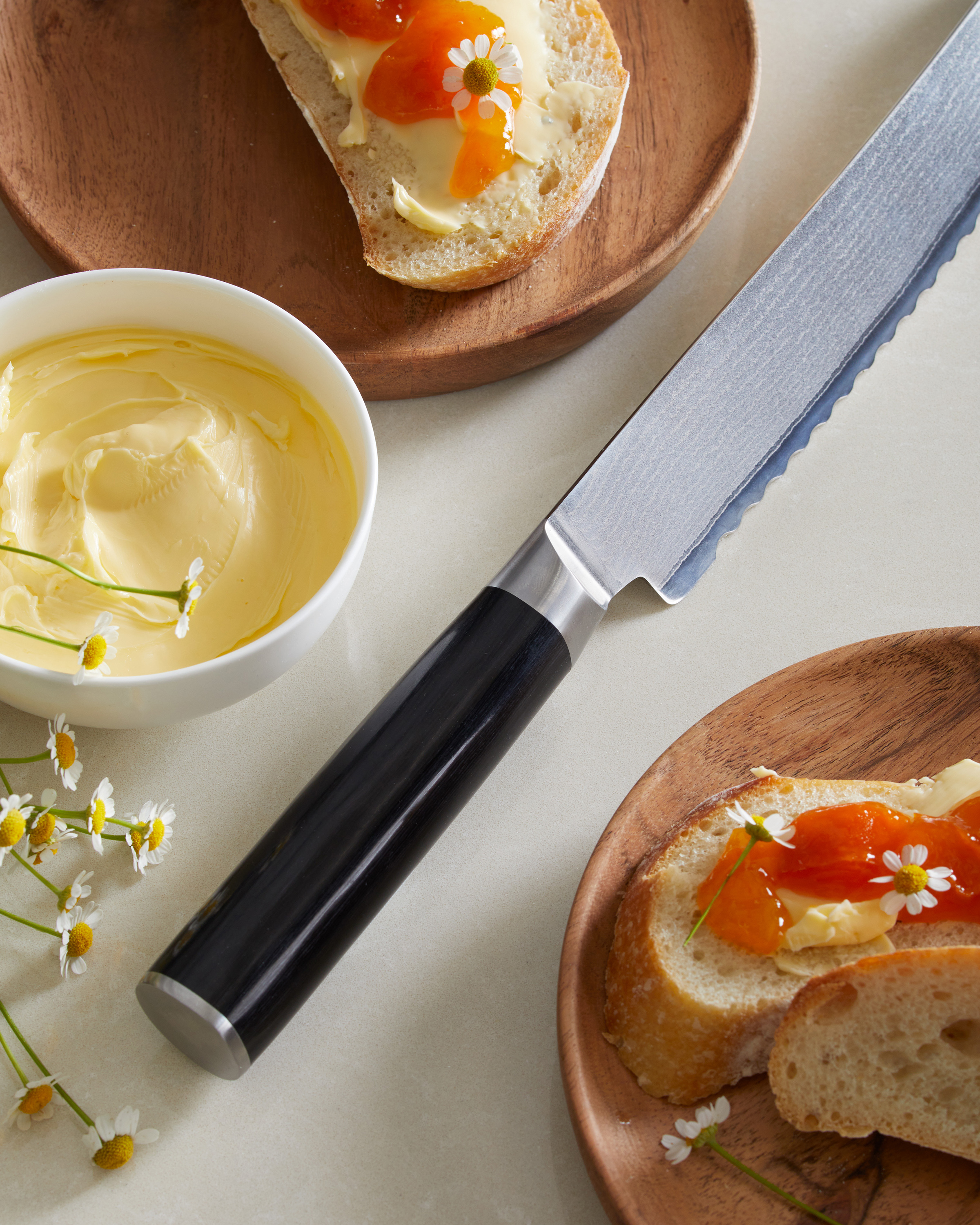 Knife DamascusBread 083