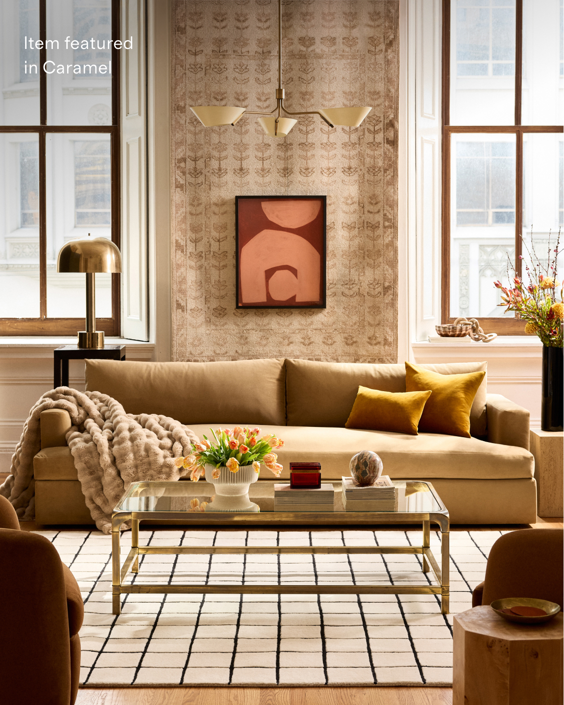 Sierra Performance Velvet Curved Arm Sofa - Thumbnail 5