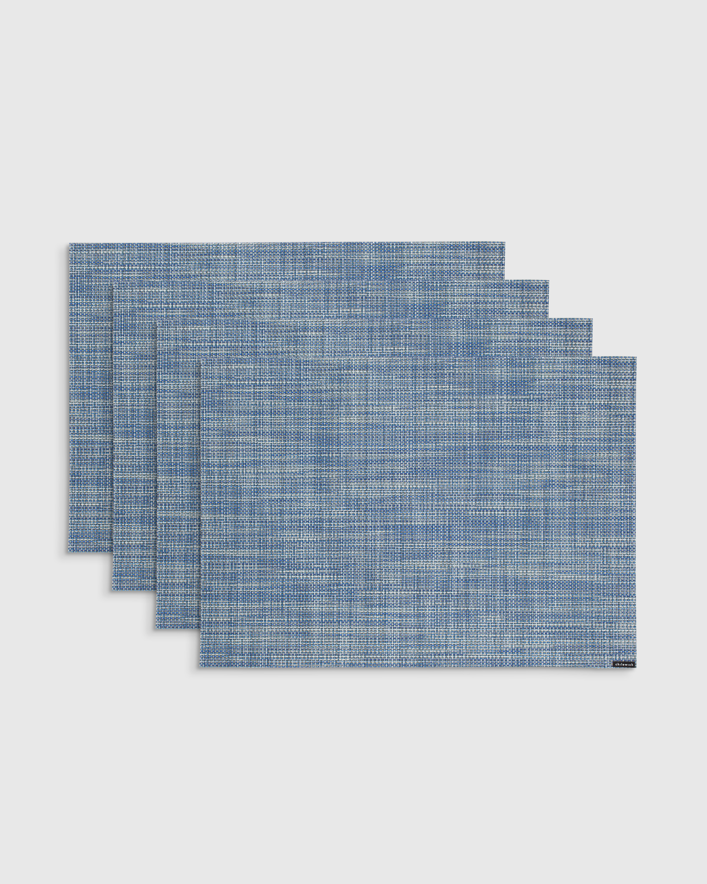 Chambray Mini Basketweave Easy-Care Rectangular Placemat, Set of 4 by Chilewich
