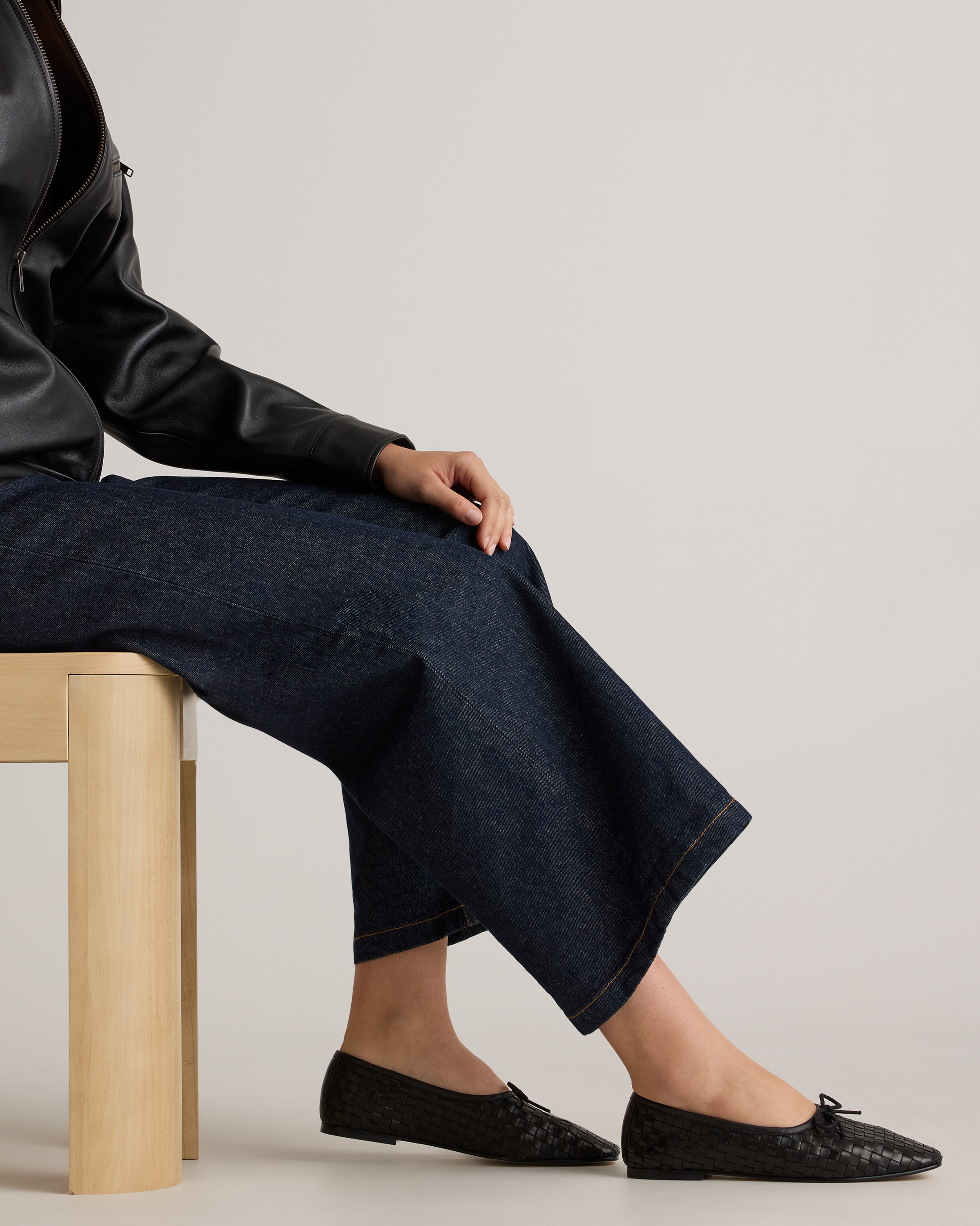 靴 CLANE / OUTSTITCH SQUARE FLAT SHOES CLANE / OUTSTITCH SQUARE FLAT SHOES