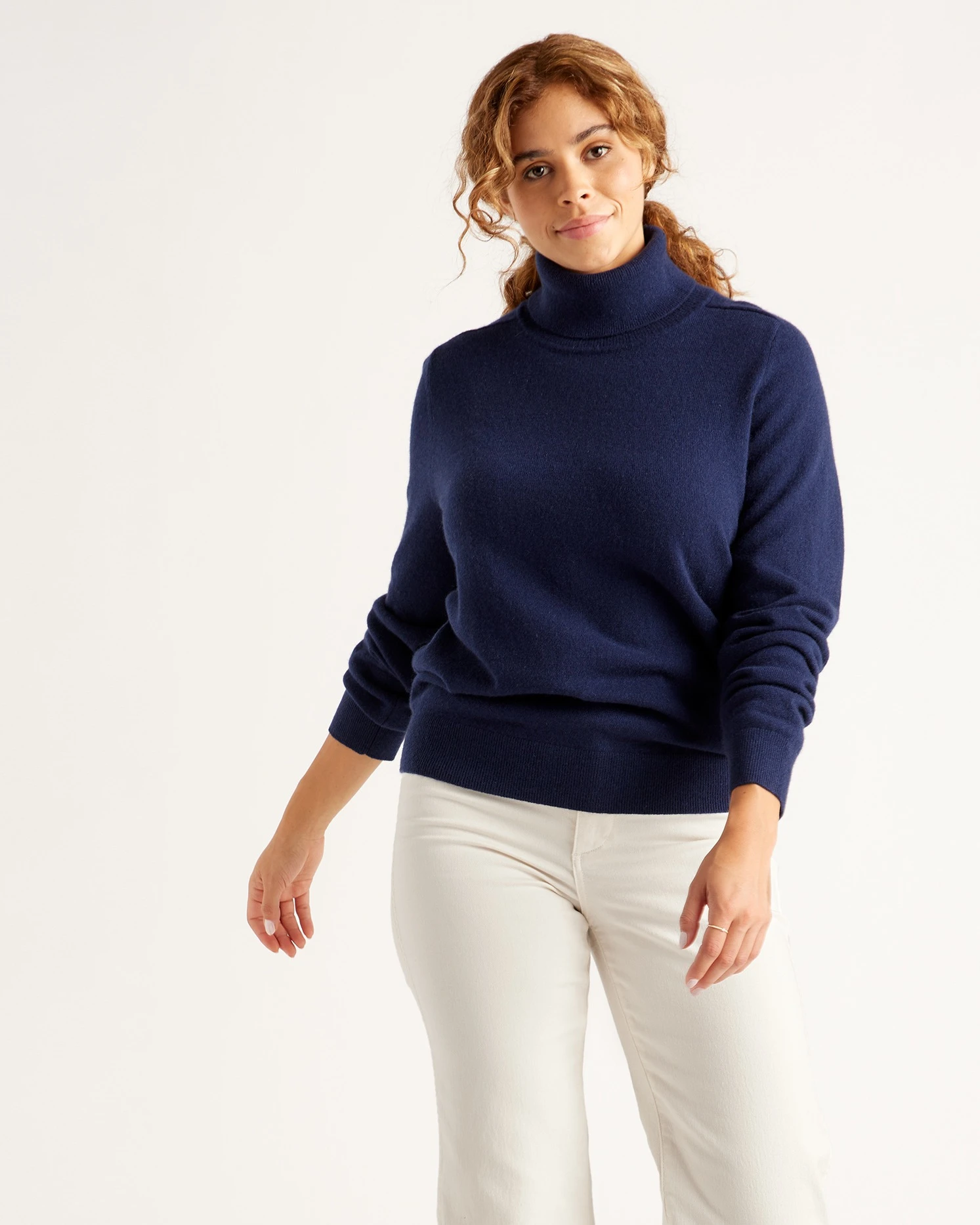 Mongolian Spring Cashmere Turtleneck Sweater