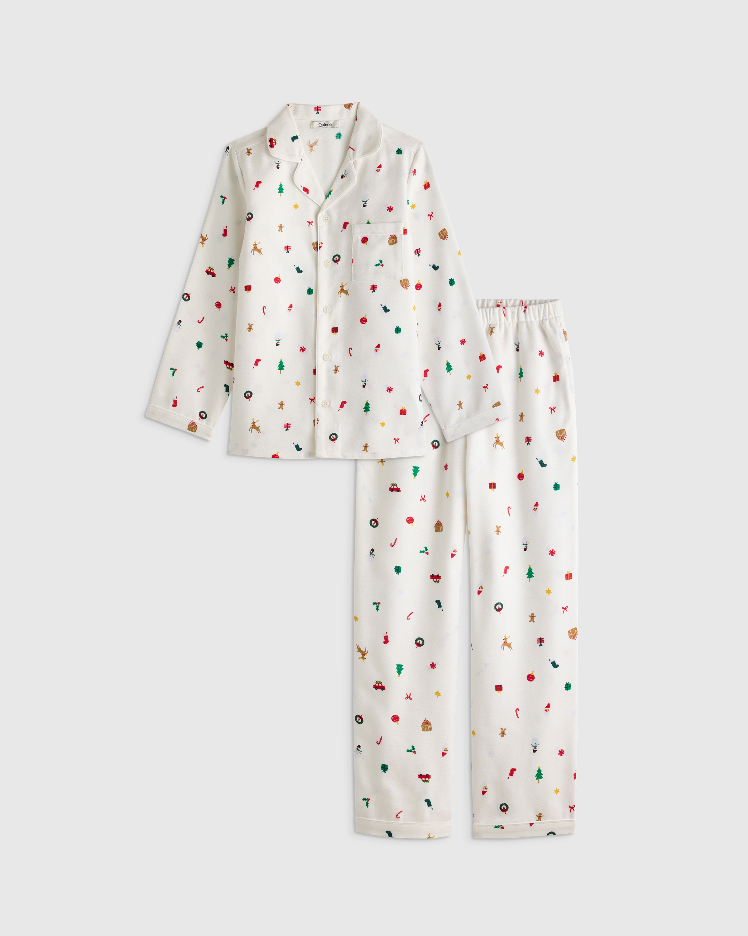 Multi Holiday Ensemble de pyjama en flanelle des fêtes