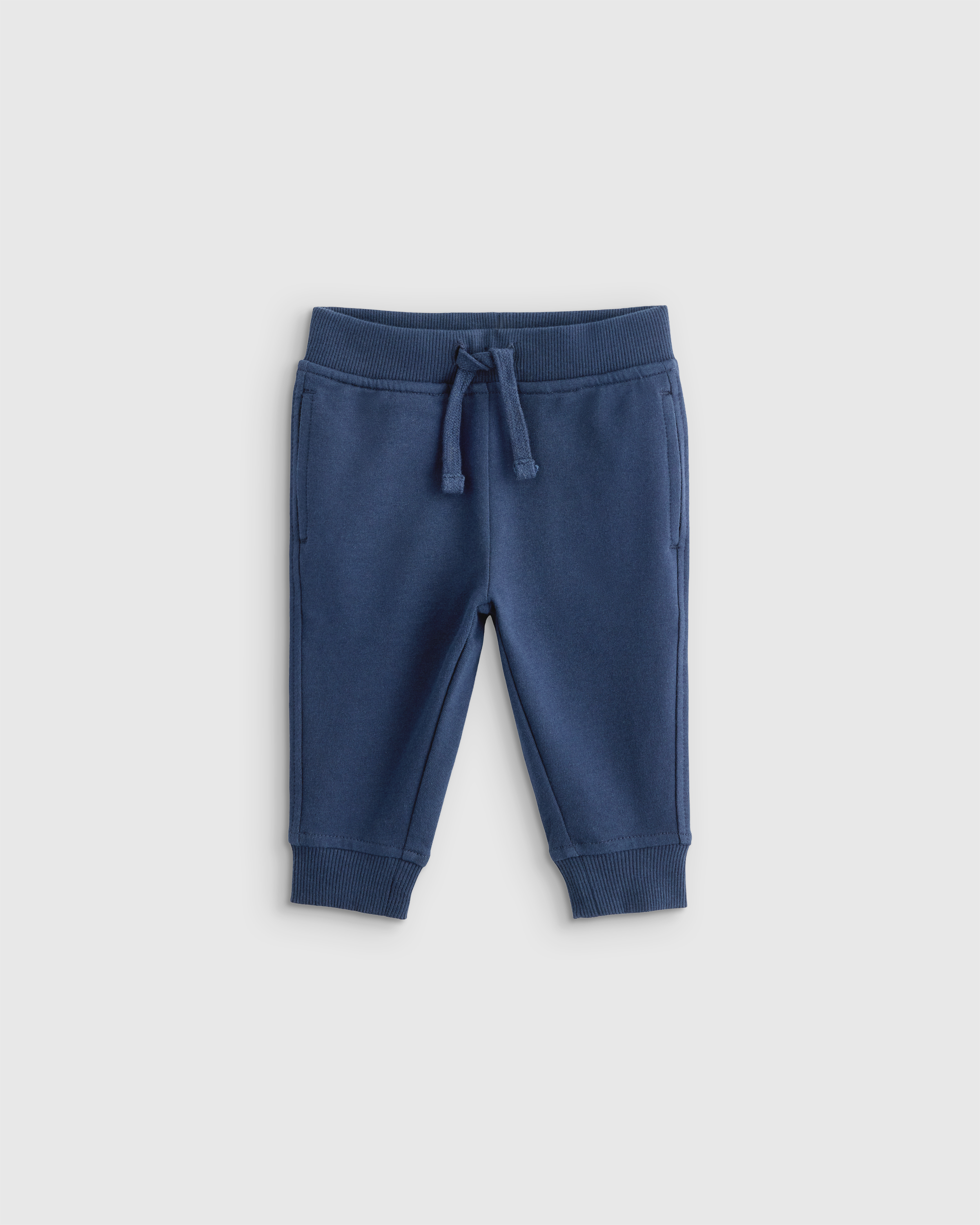 Navy Organic Cotton French Terry Joggers 