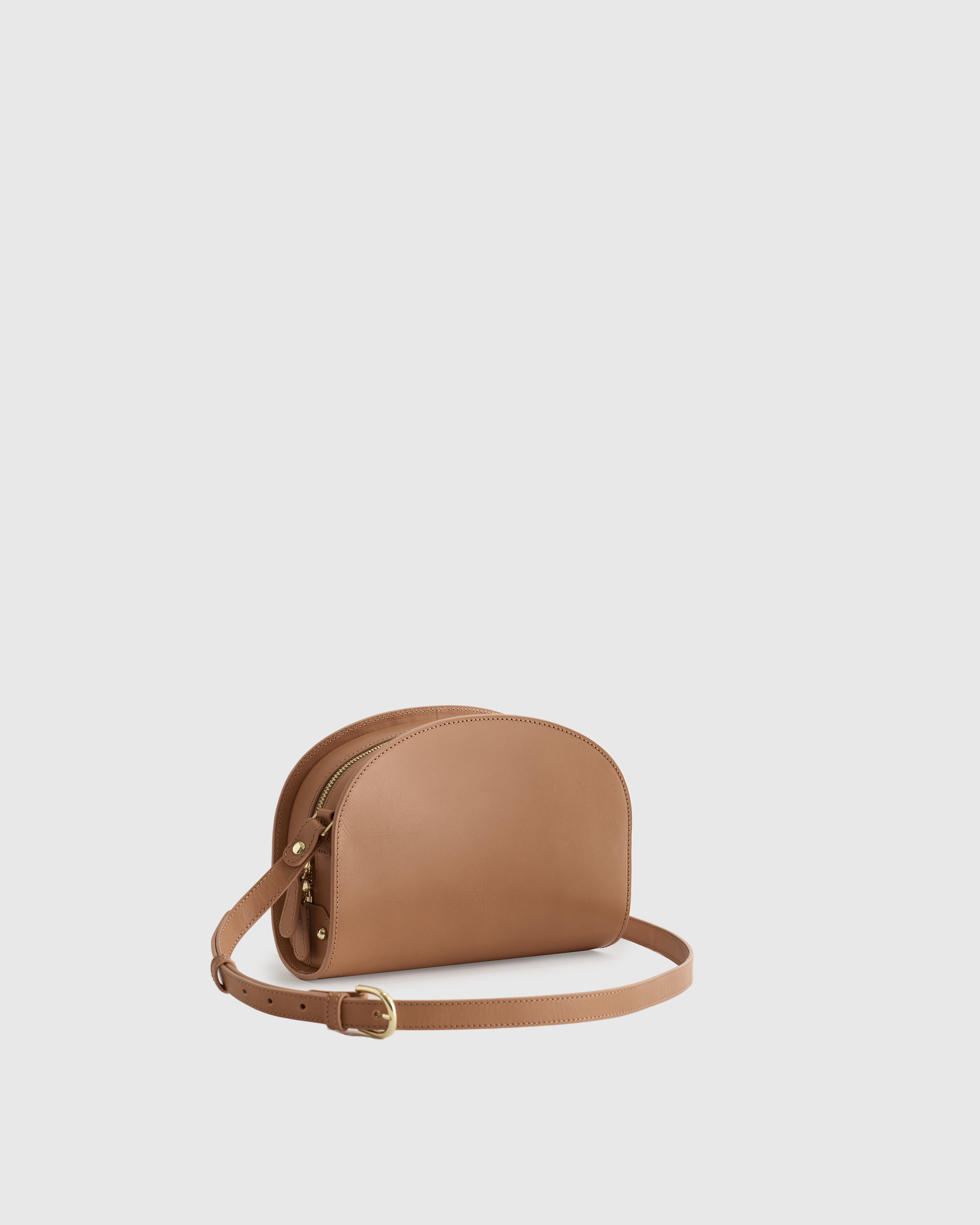 Italian Leather Dome Crossbody - Thumbnail 3
