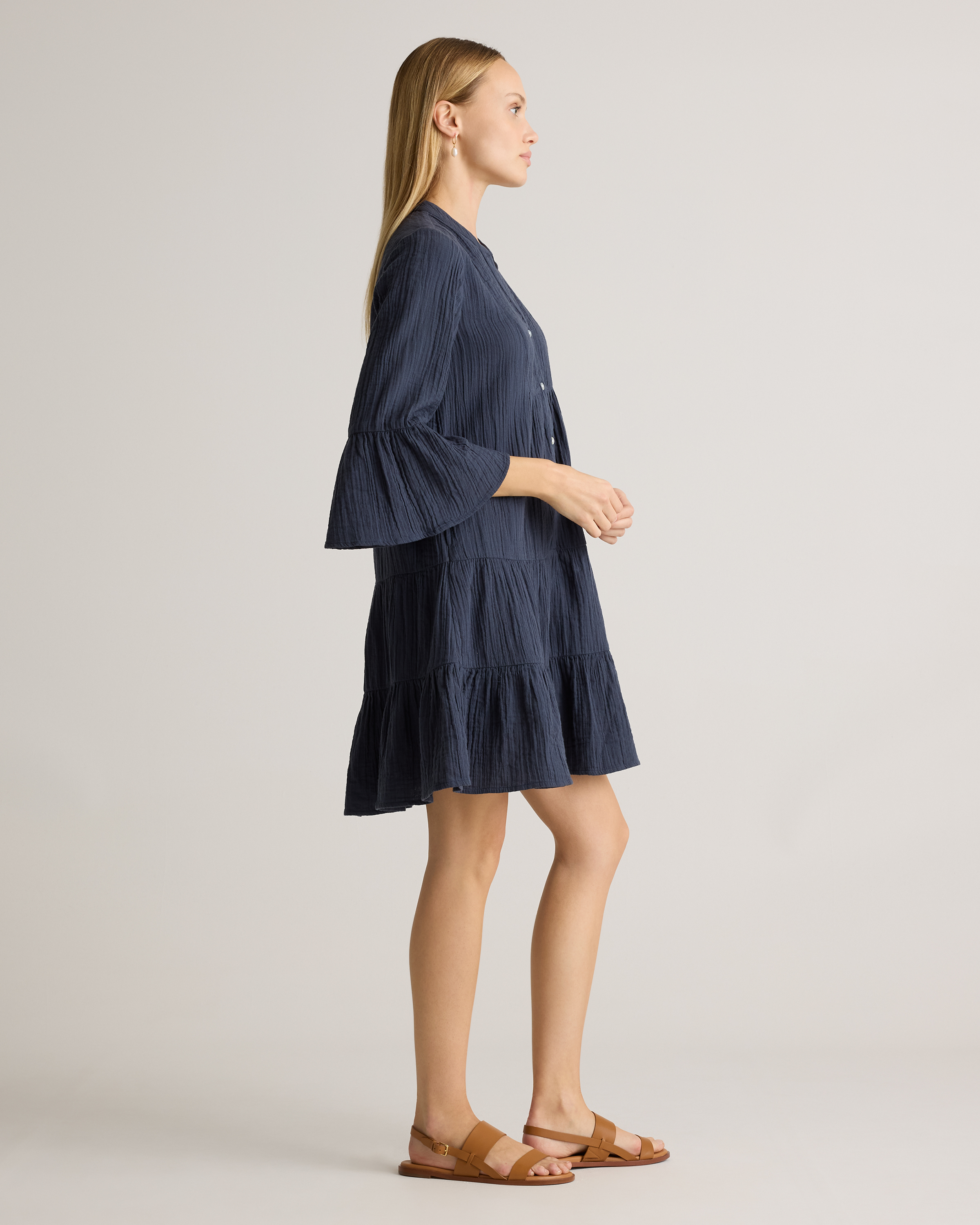 wide long sleeve dress Benedetta Black & Cream Long-Sleeve Drop-Waist Maxi Dress – Club L London