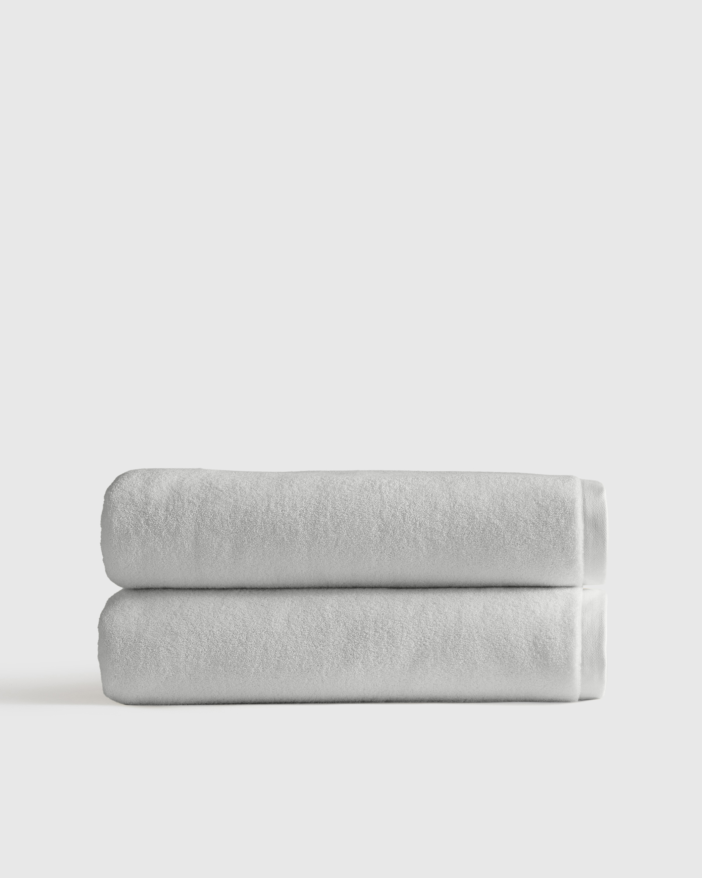Light Grey Plush Organic Turkish Cotton Bath Sheet (Set of 2)