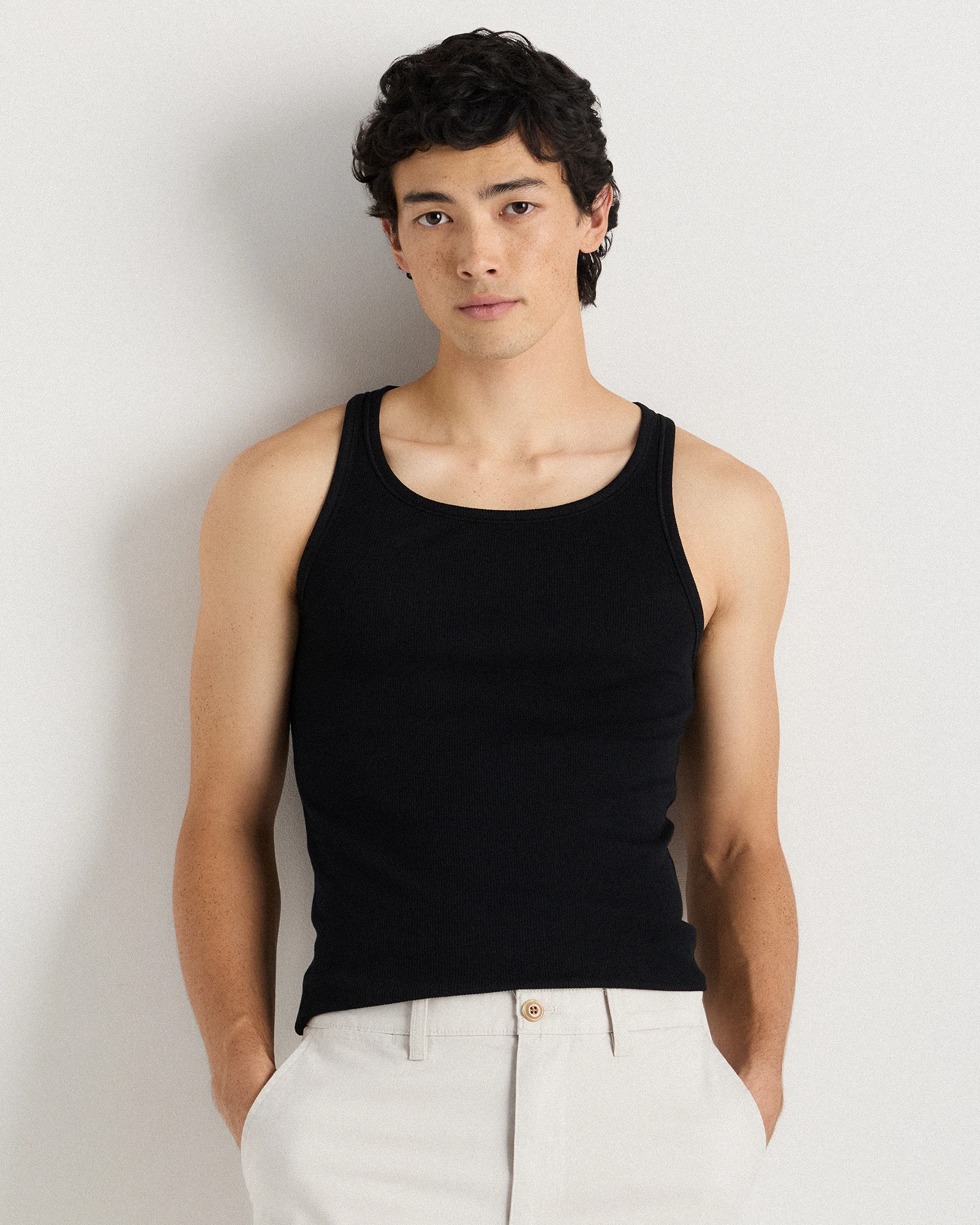Men's Organic Cotton Ribbed Tank Top (3-Pack)