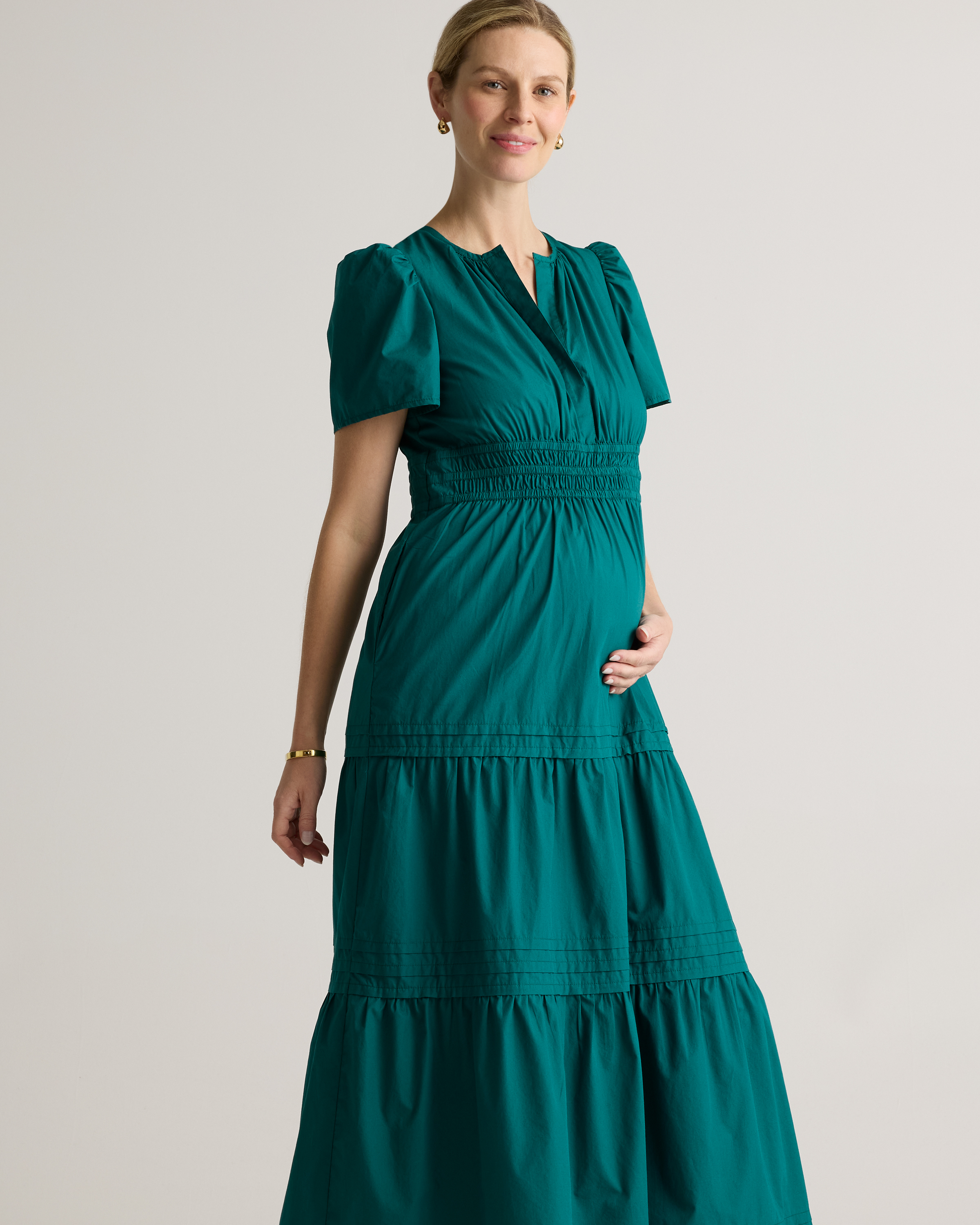 knee length dresses for ladies Signature Soft Cotton Ribbed Long Sleeve Maxi Dress – AGAPExoxo