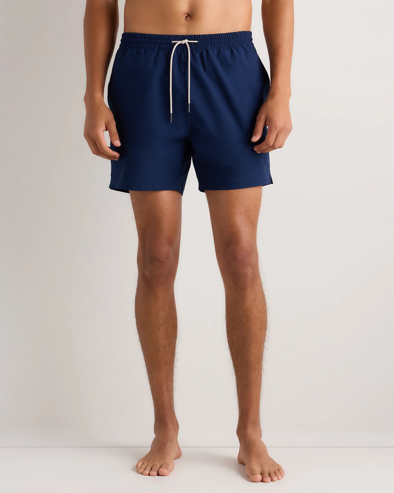 Men's Seersucker Swim Trunks - 5.5"