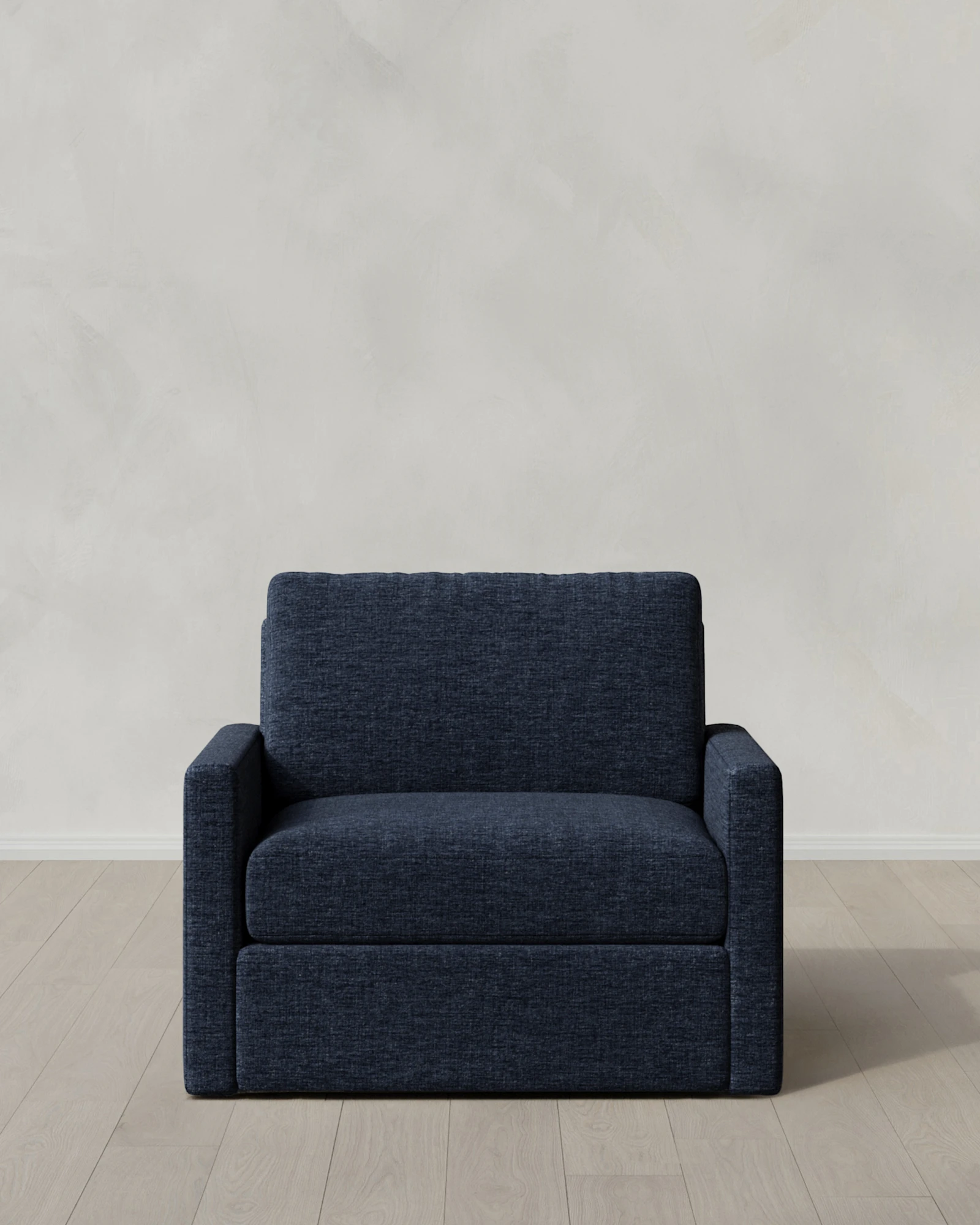 Brennan Performance Chenille Linen Blend Swivel Chair