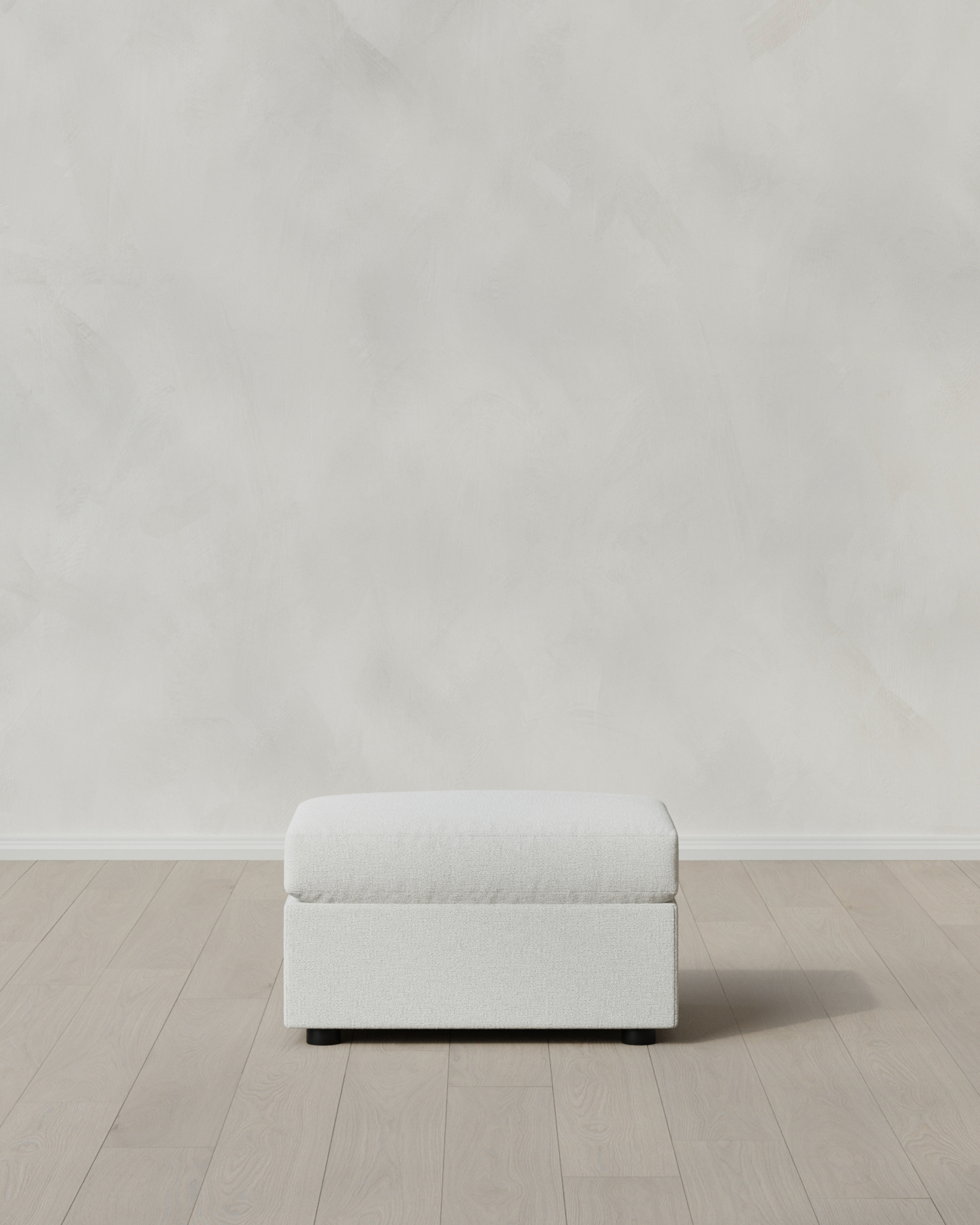 Snow Brennan Ottoman in Performance Basketweave