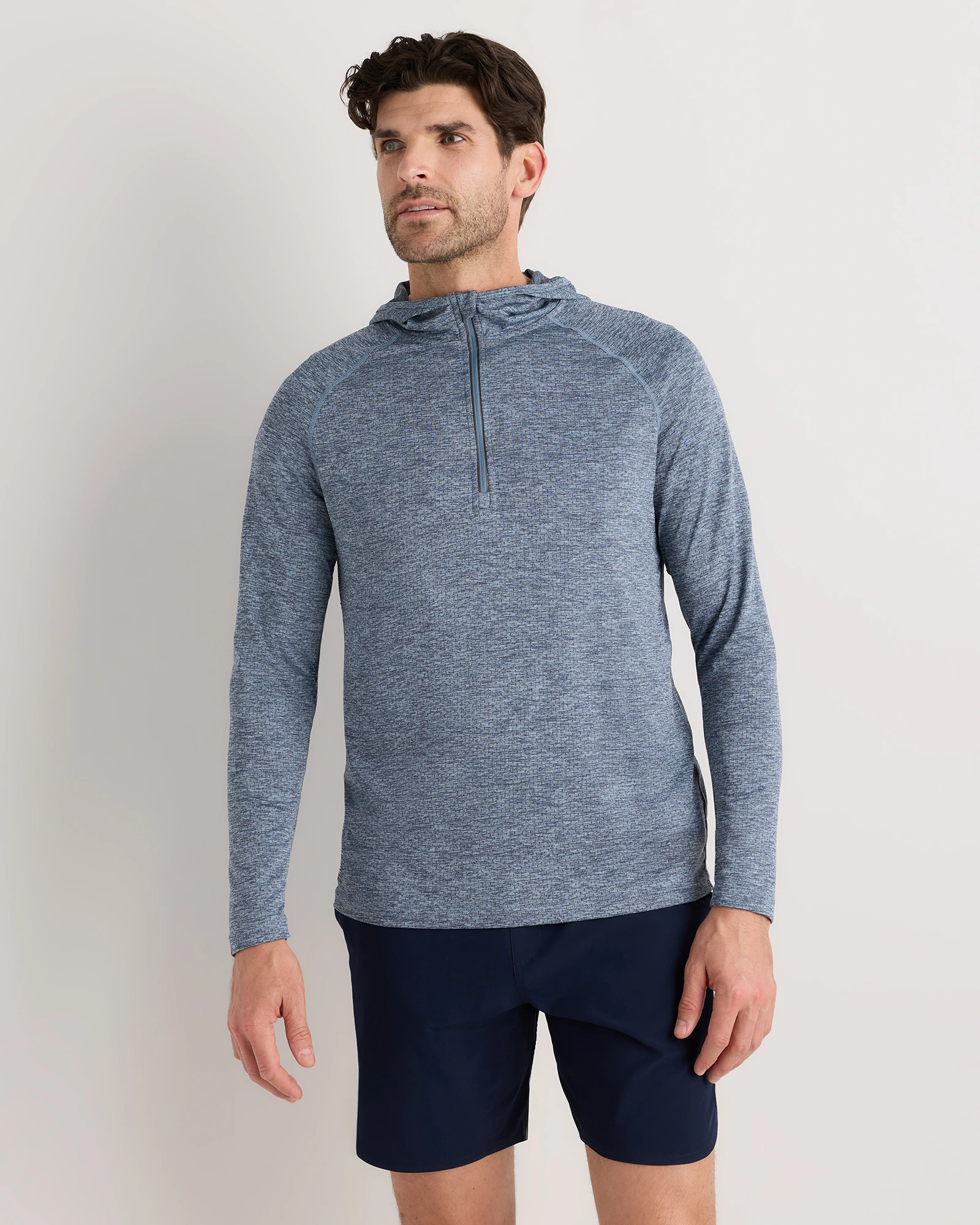 Mesh Performance Training Quarter Zip Hoodie