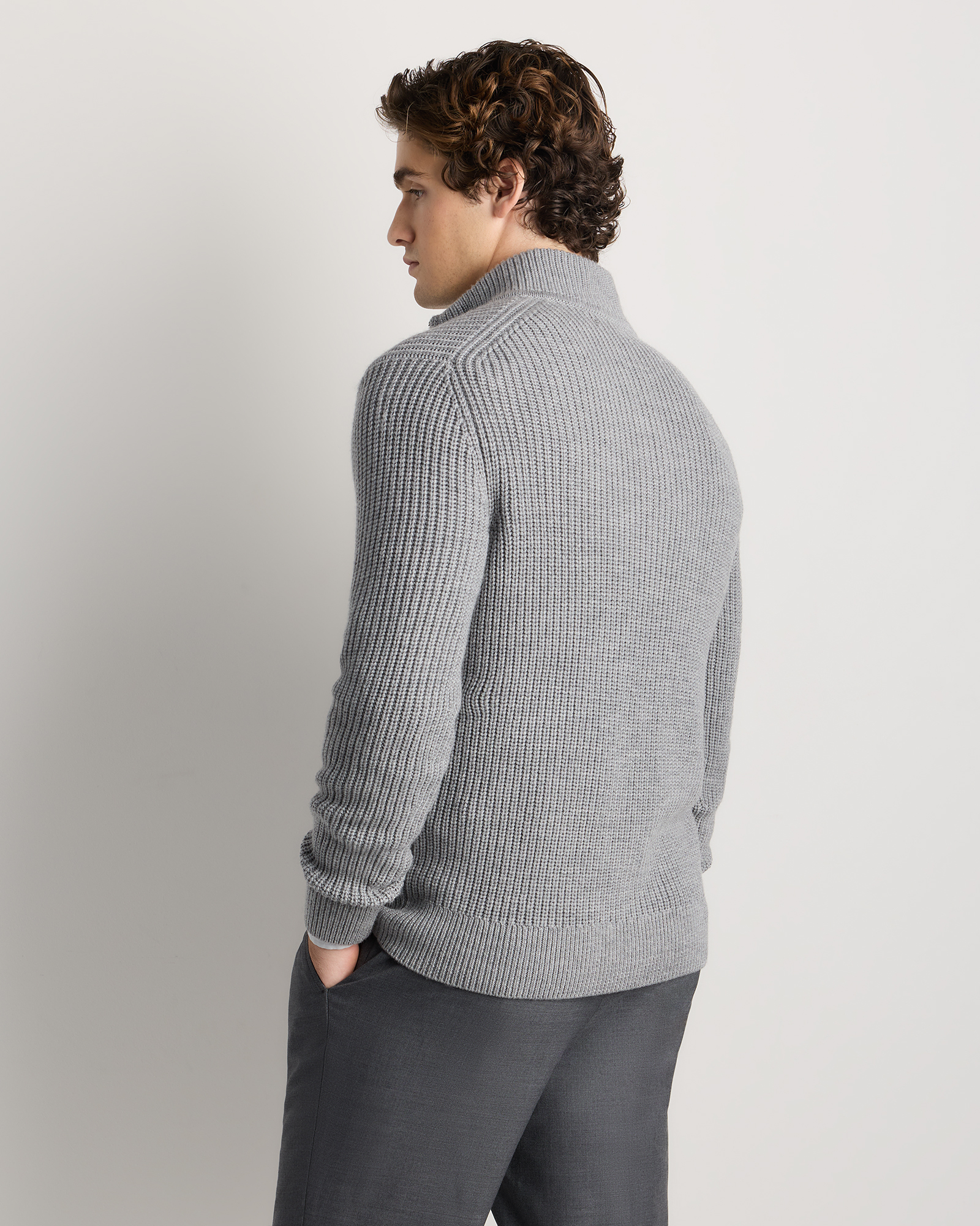 トップス MERINO WOOL SWEATER (MIX GRAY) M 0f05a74c9285e71db16f9ce96d09a6